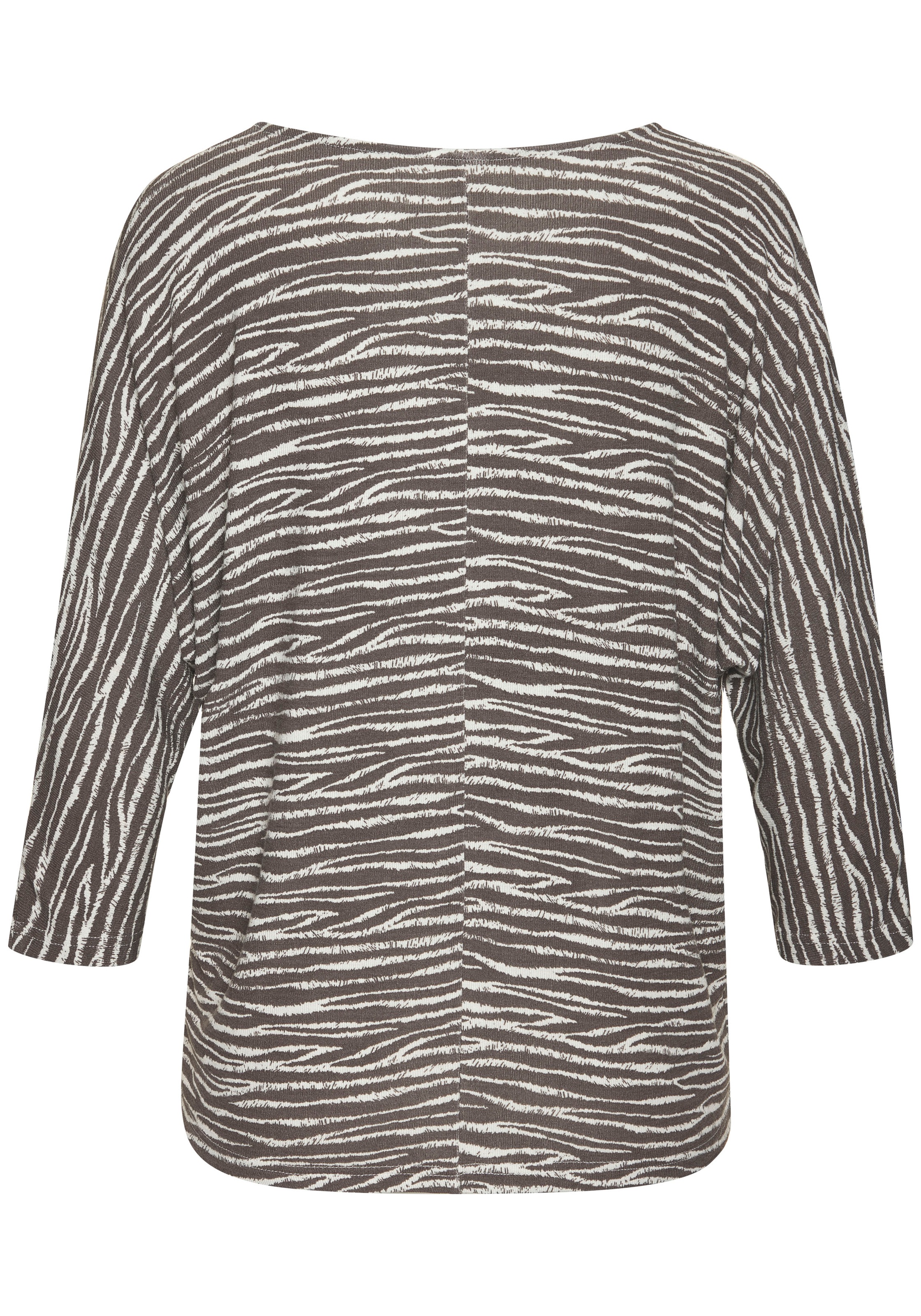 Thumbnail - LASCANA 3/4-Arm-Shirt "mit modischem Zebra-Muster" aus weichem Viskose-Strick