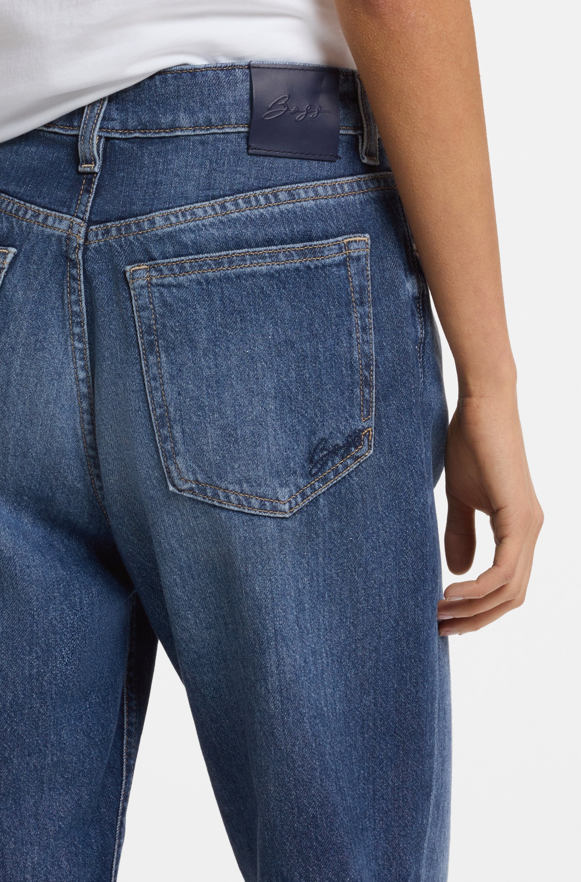 BOSS ORANGE Straight-Jeans "ADA HR 13.0 Premium Damenmode" High Rise, locke günstig online kaufen