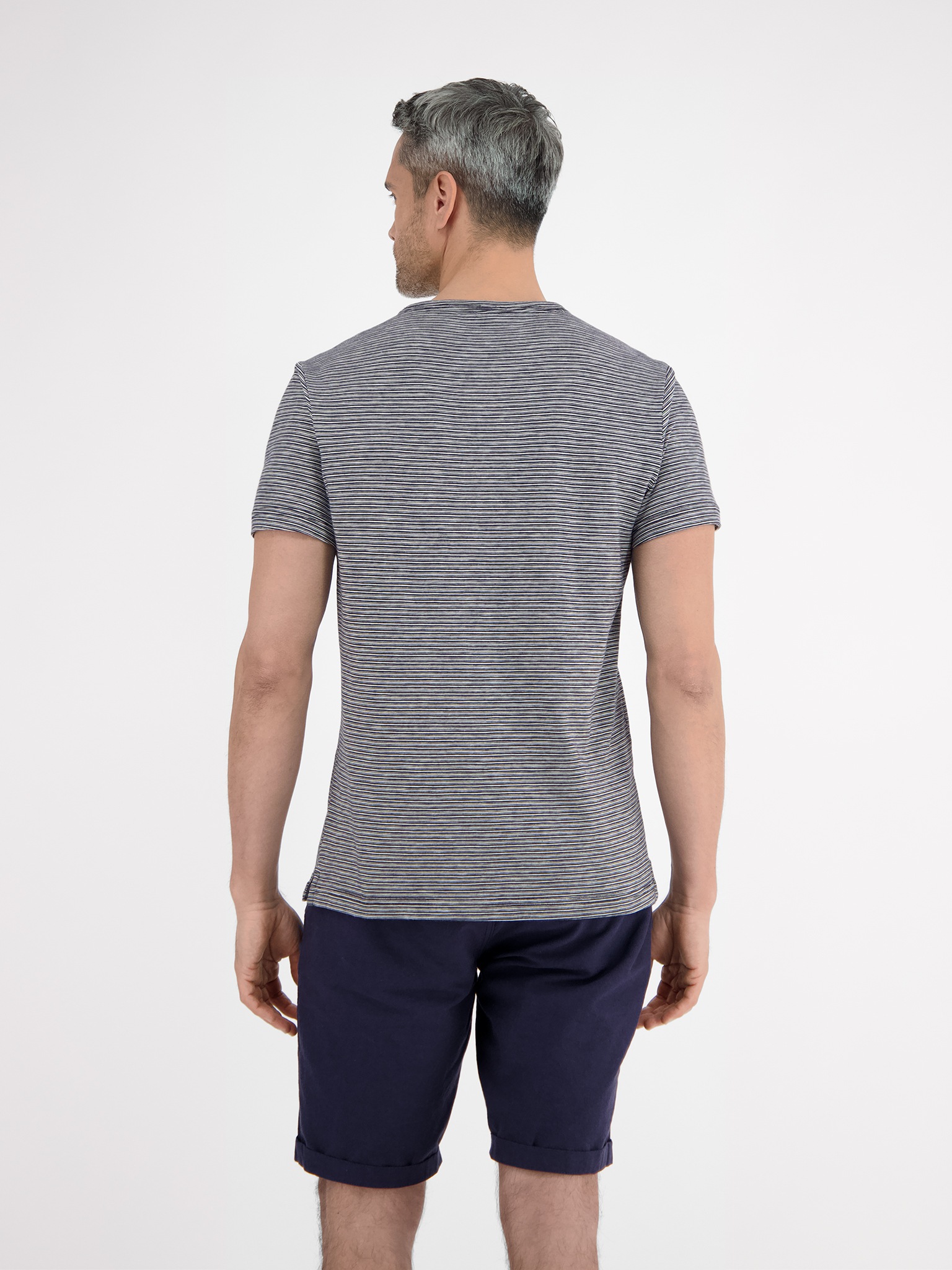 LERROS T-Shirt mit Serafino Kragen günstig online kaufen