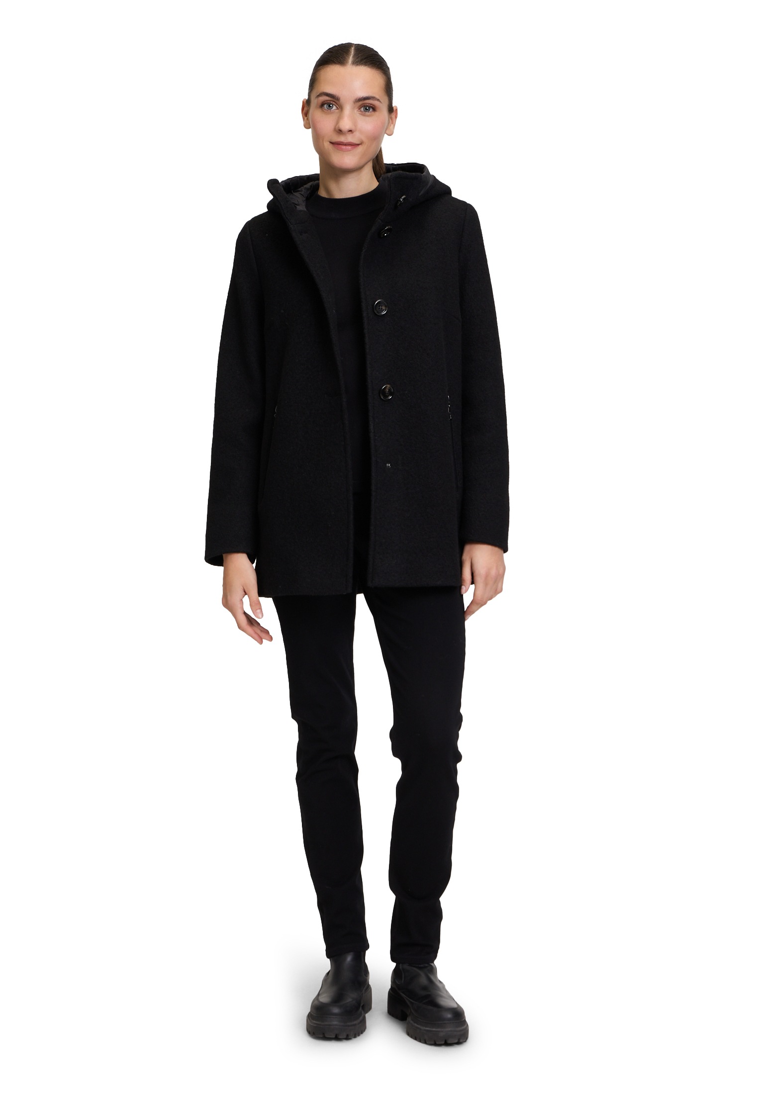 Gil Bret Wolljacke »Gil Bret Damen Wolljacke mit Kapuze«, mit Kapuze