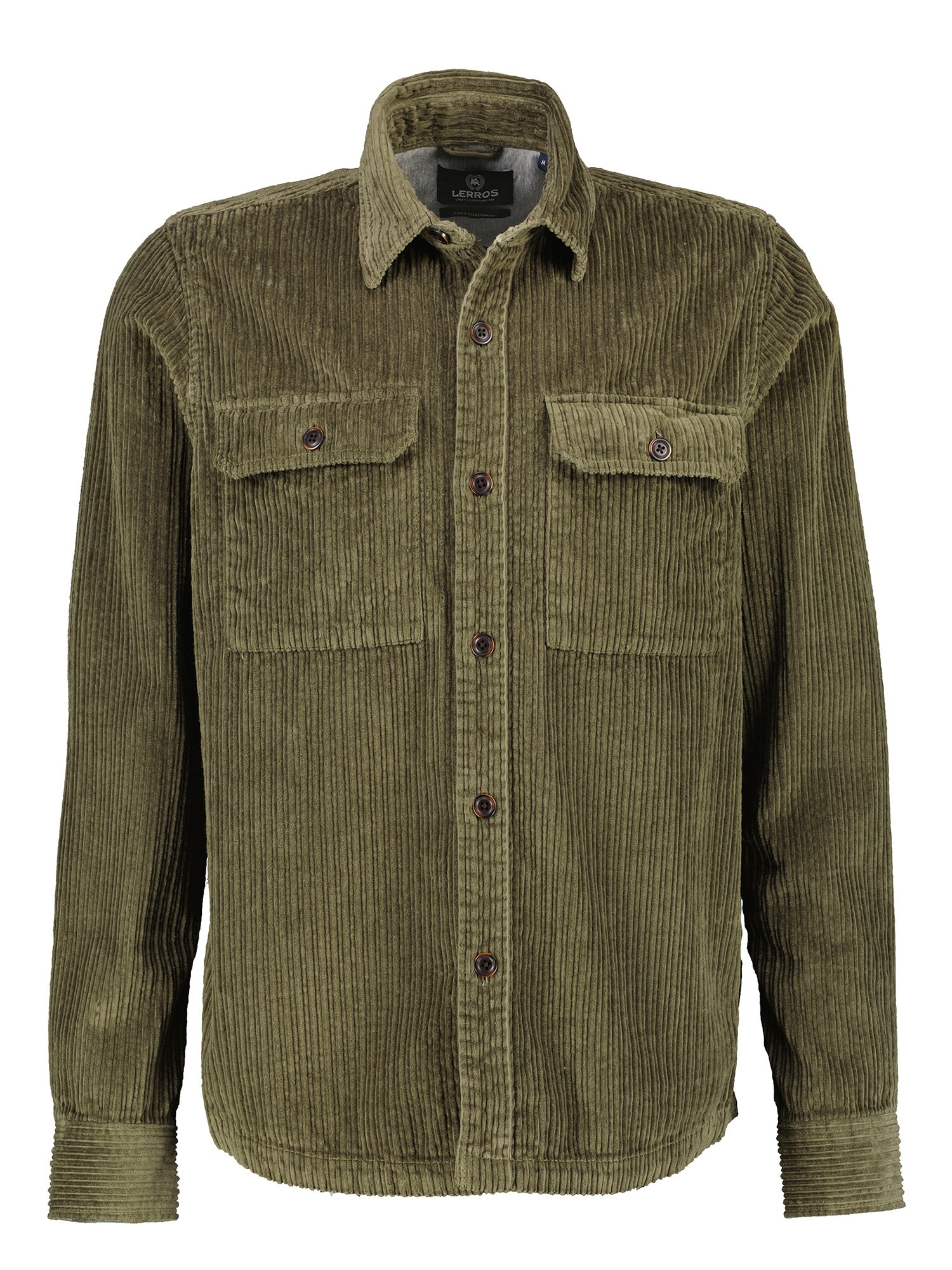 LERROS Langarmhemd »LERROS Overshirt *Corduroy*«