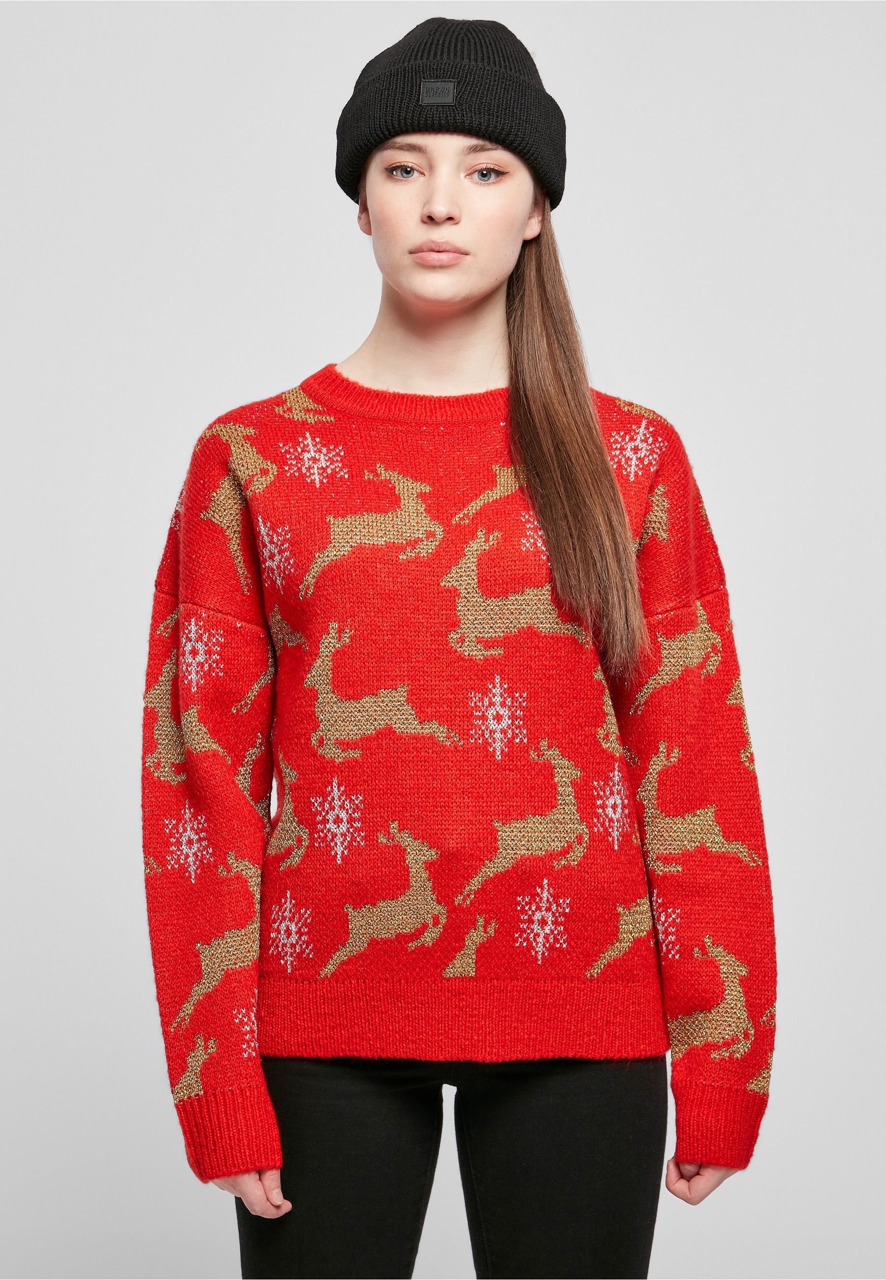 URBAN CLASSICS Sweatshirt »Urban Classics Damen Ladies Oversized Christmas Sweater«, 1 Stk.
