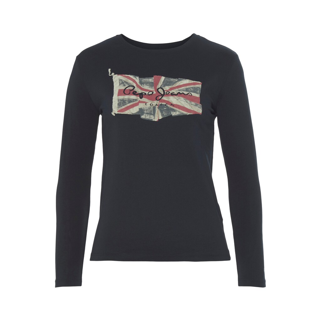 Pepe Jeans Langarmshirt »FLAG LOGO JR L/S«, für BOYS