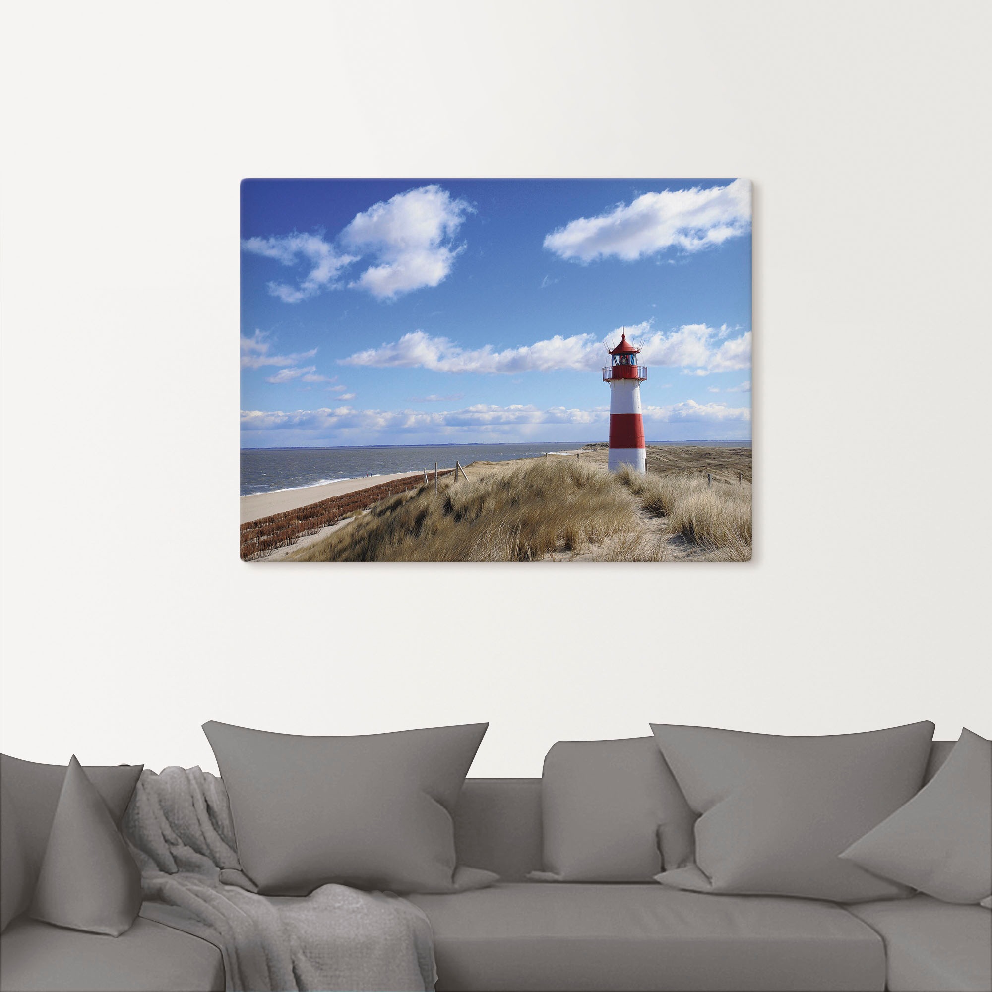 Artland Leinwandbild "Leuchtturm Sylt" Gebäude 1 Stk. tlg. als Leinwandbild günstig online kaufen