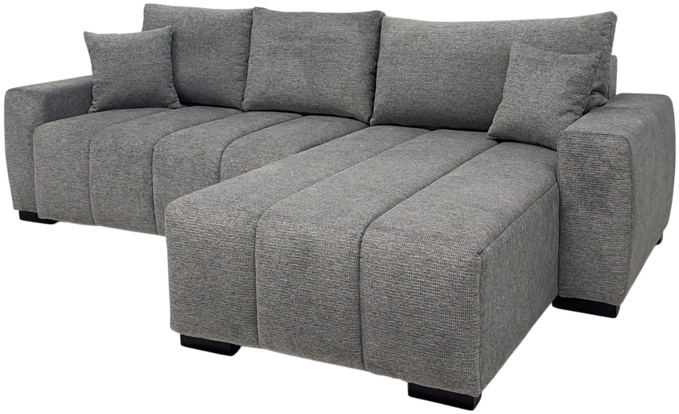 Home affaire Ecksofa "L-Form Bello" mit Bettfunktion, Bettkasten, Frei im R günstig online kaufen
