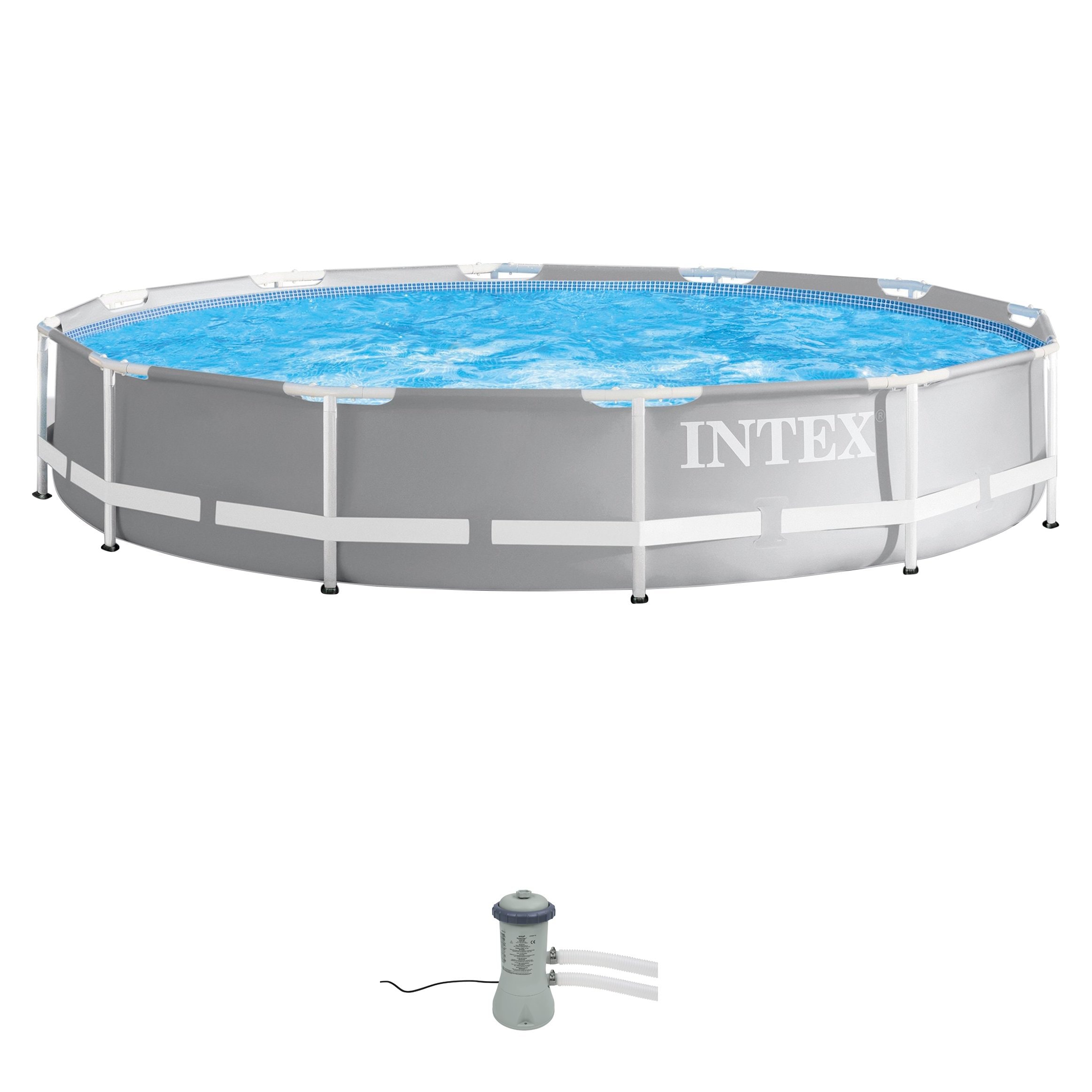 Intex Framepool »Prism Frame Premium Pool«, (Set), ØxH: 366x76 cm, mit Kartuschenfilteranlage