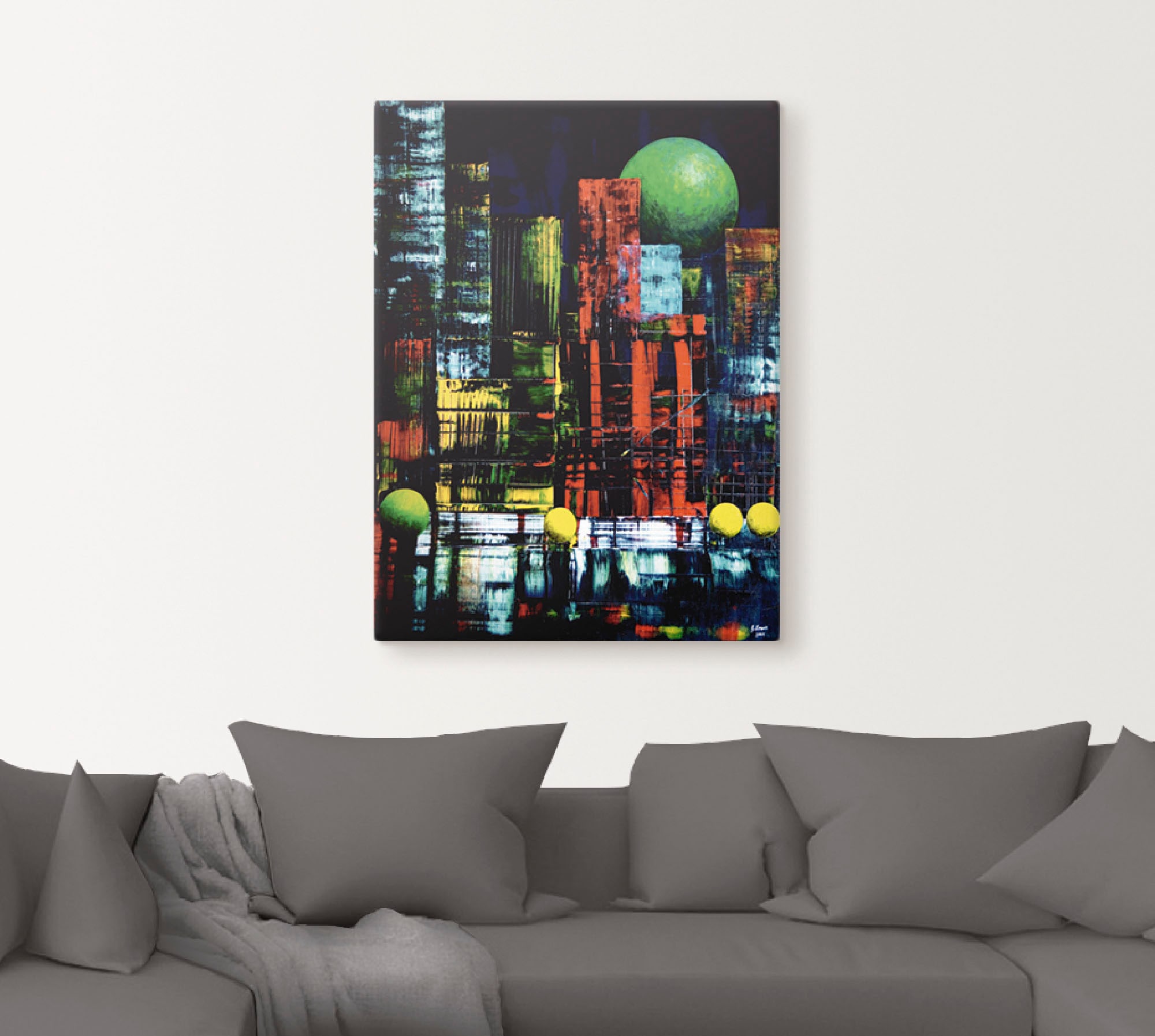 Artland Wandbild »New York abstrakt II«, Amerika, (1 St.), als Leinwandbild, Wandaufkleber in verschied. Größen