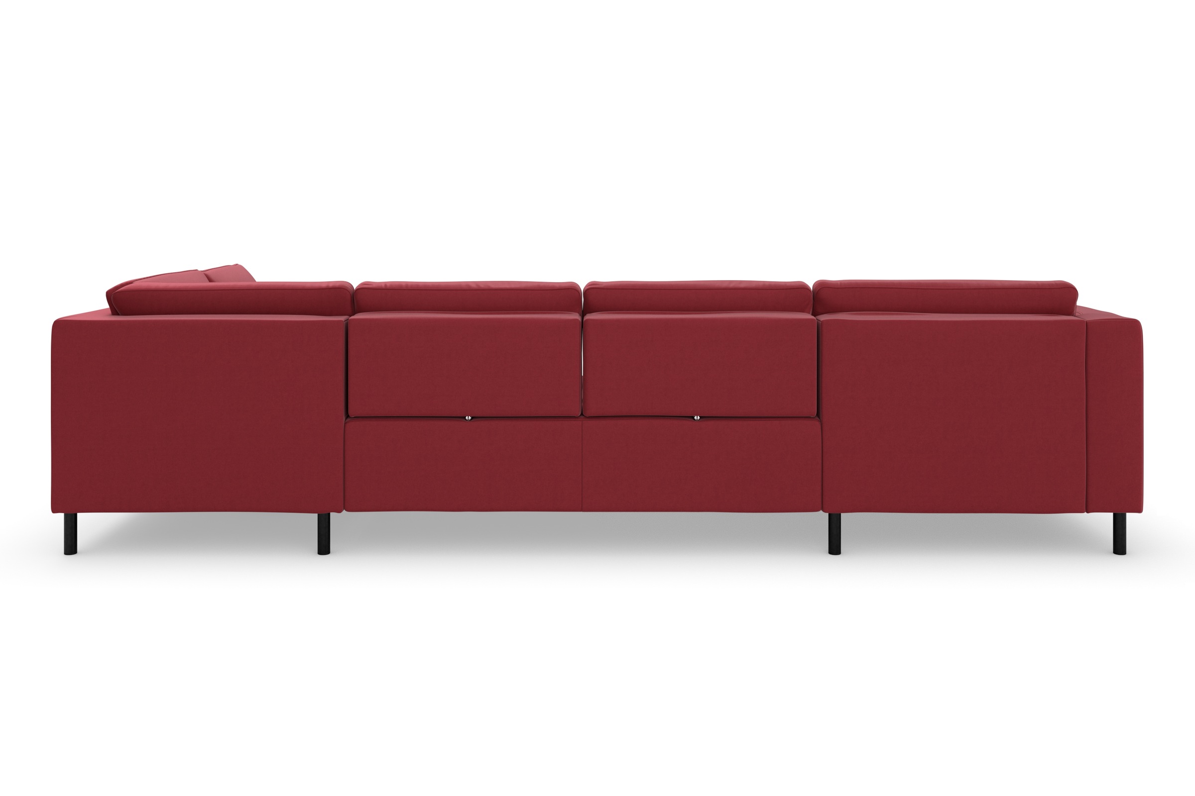 sit&more Wohnlandschaft »Olsen U-Form«, inklusive Sitztiefenverstellung, wahlweise mit Bettfunktion, 15cm hoch