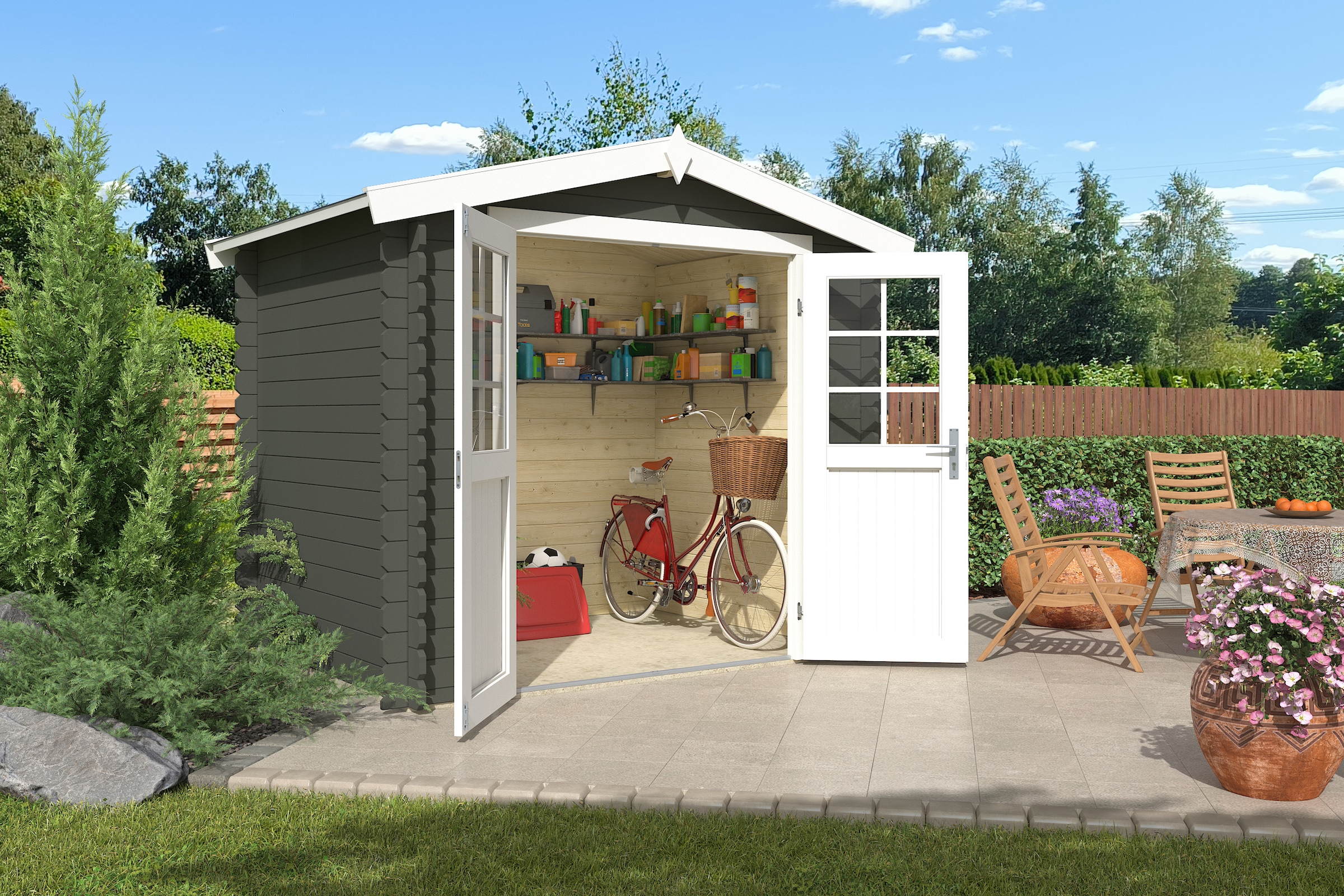 Nordic Holz Gartenhaus "Ingo 175" günstig online kaufen