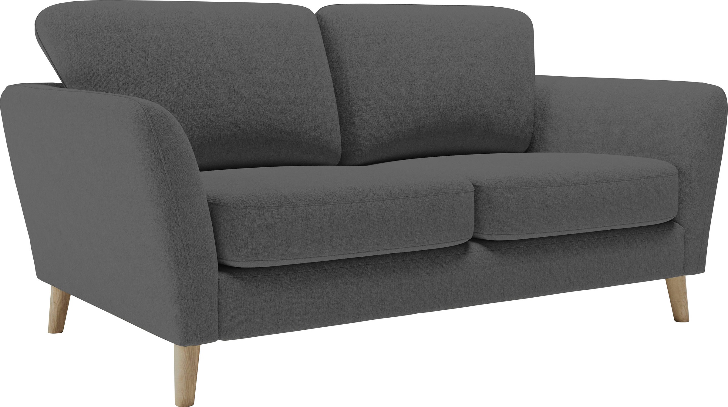 Home affaire 2-Sitzer »MARSEILLE Sofa 170 cm«, mit Massivholzbeinen aus Eiche, verschiedene Bezüge und Farbvarianten