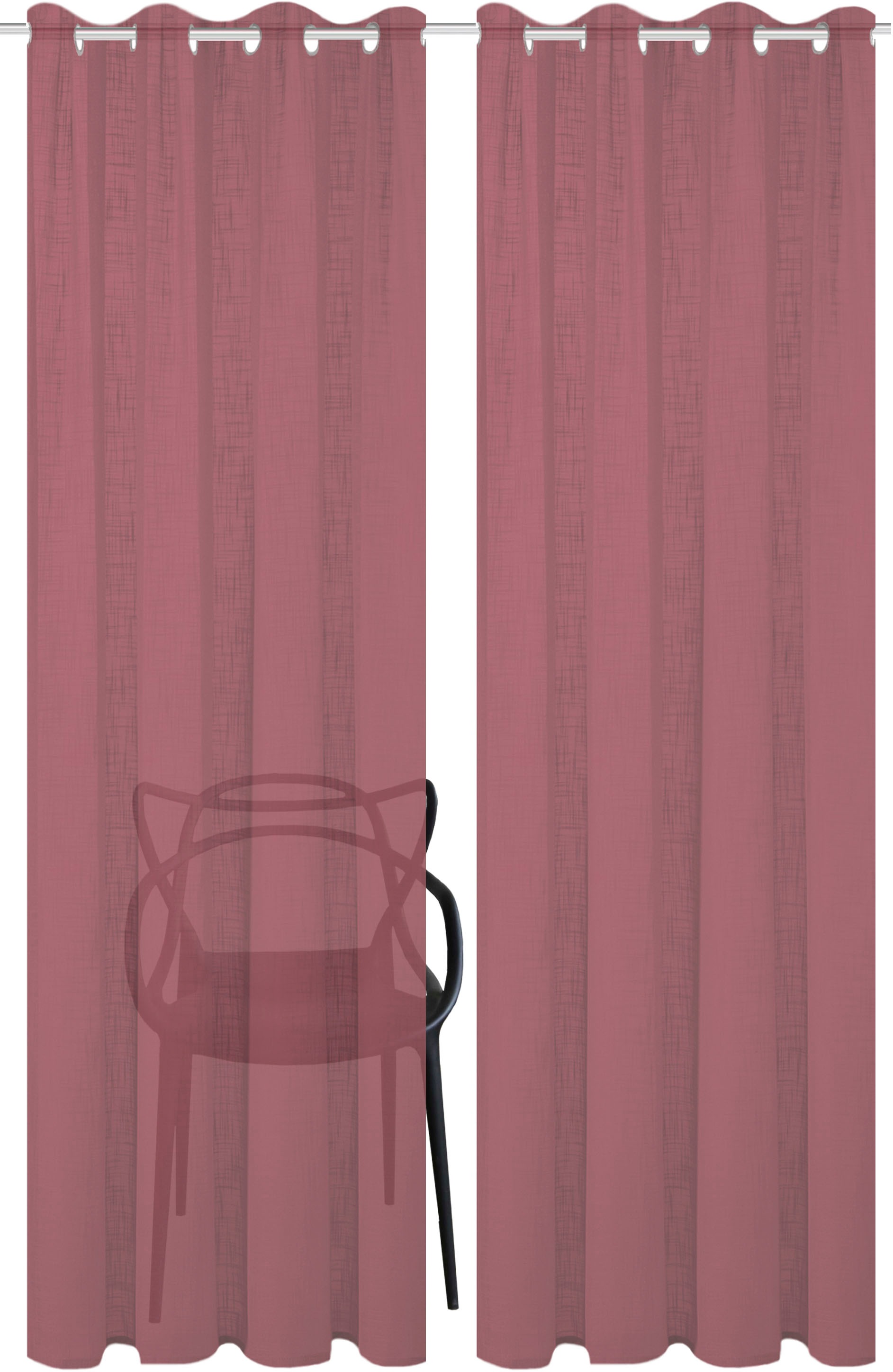 Home Basics Vorhang "SOFTY 2er Pack" Ösen 2 Stk. tlg. 2er Pack Ösenschal SO günstig online kaufen