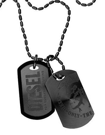 Diesel Kette mit Anhänger »Schmuck Edelstahl Halsschmuck Kugelkette DOG  TAG«, (Set, 3 tlg.), zu Hoodie, Shirt, Jeans, Sneaker, Underwear, Parfüm -  Geschenk! für kaufen | BAUR