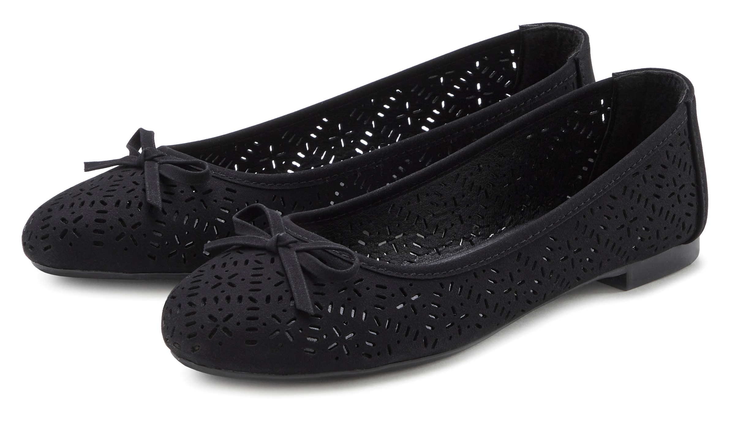 Ballerina LASCANA "Slip-On-Sneaker", Damen, Gr. 41, schwarz, Obermaterial: 100% Lederimitat. Decksohle: 100% Lederimitat. Futter: 100% Lederimitat. Laufsohle: 100% Synthetik, unifarben, Basic, Schuhe Ballerina, Freizeitschuh, Slipper, Halbschuh mit kleine