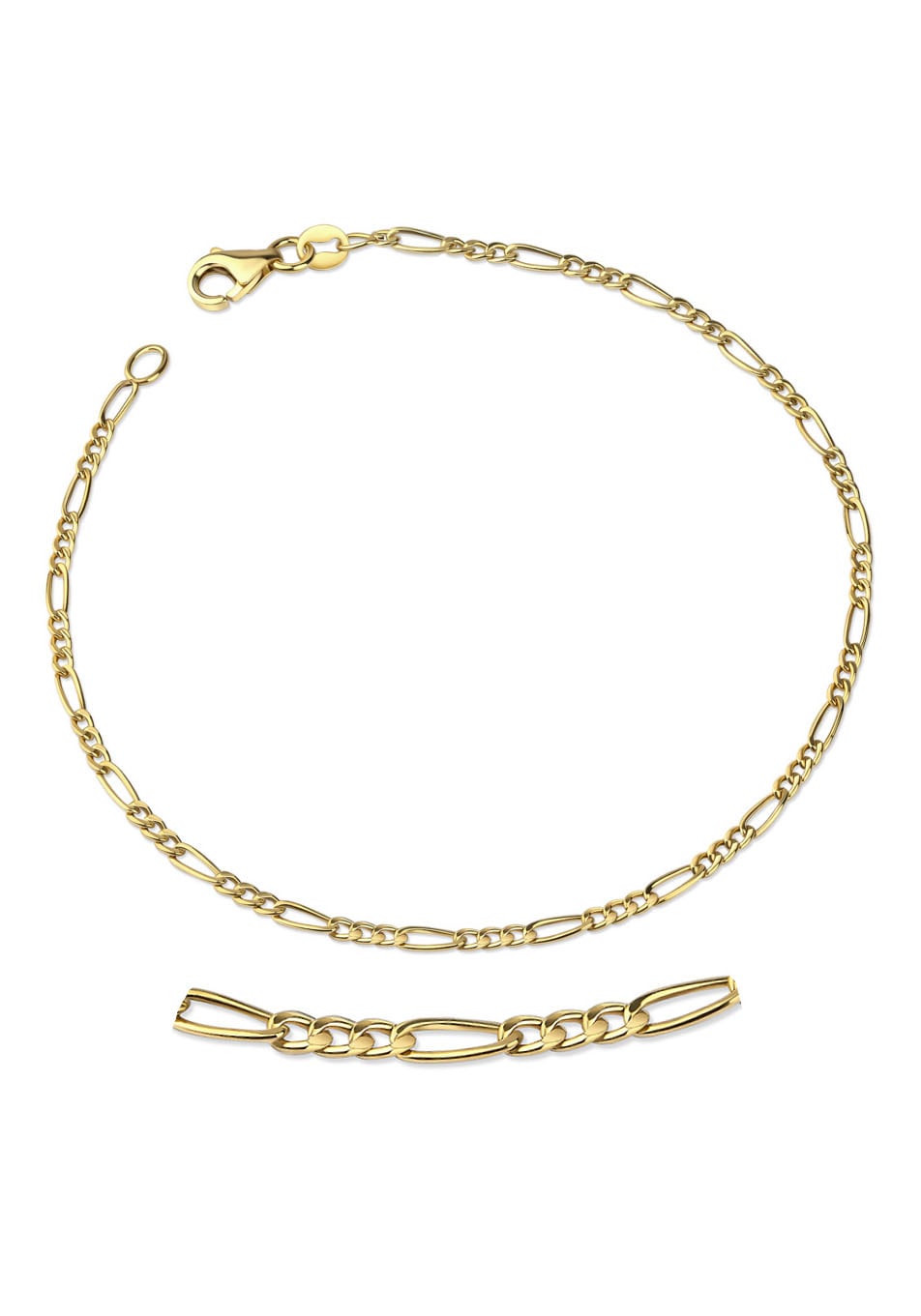 Goldarmband »Schmuck Geschenk Gold 333 Armkette Figarokette«, Made in Germany