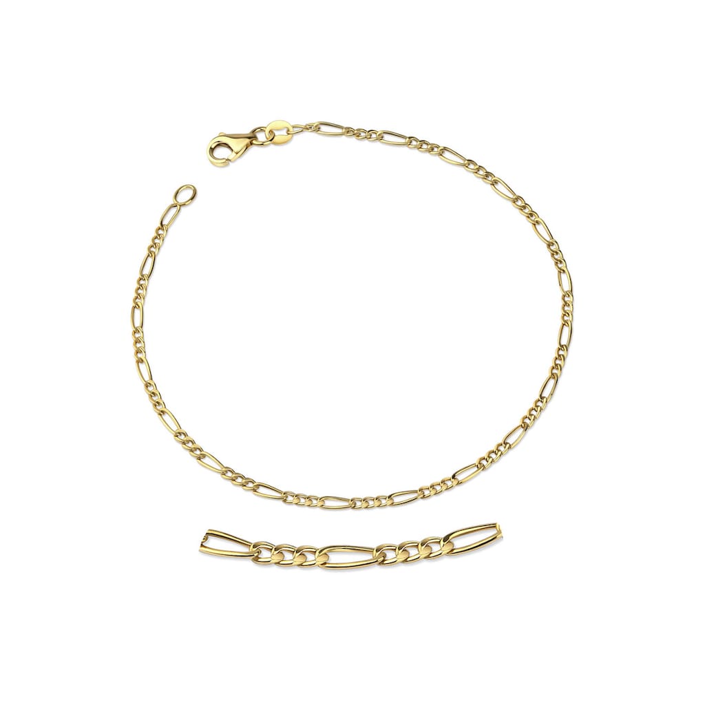 Firetti Goldarmband »Schmuck Geschenk Gold 333 Armkette Figarokette«, Made in Germany