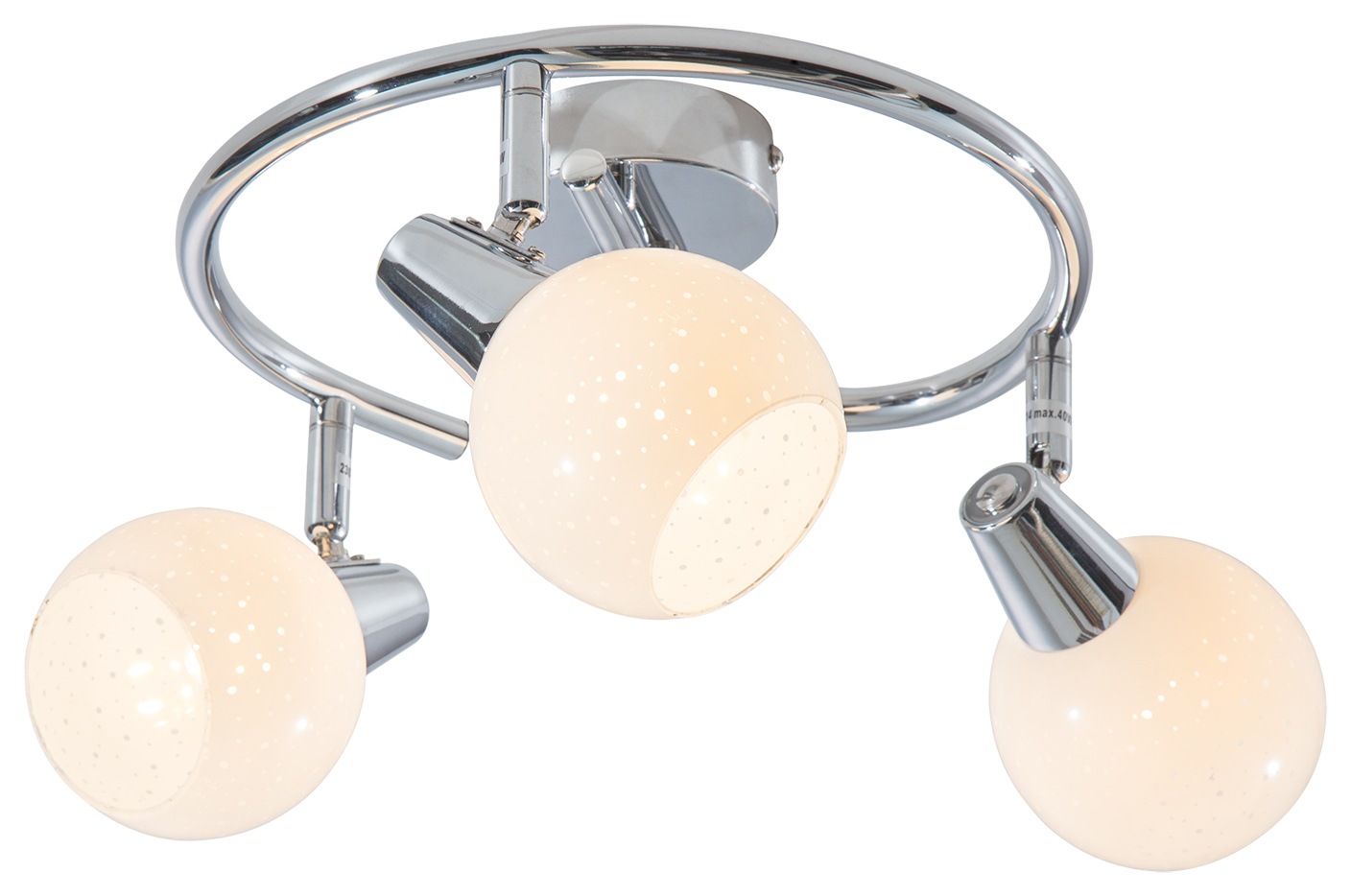NOWA Deckenstrahler »DOXY«, Leuchtmittel E14 | Leuchtmittel wechselbar, Deckenspot/Glas weiß/Wohnzimmer/Flur/Schlafzimmer/Büro