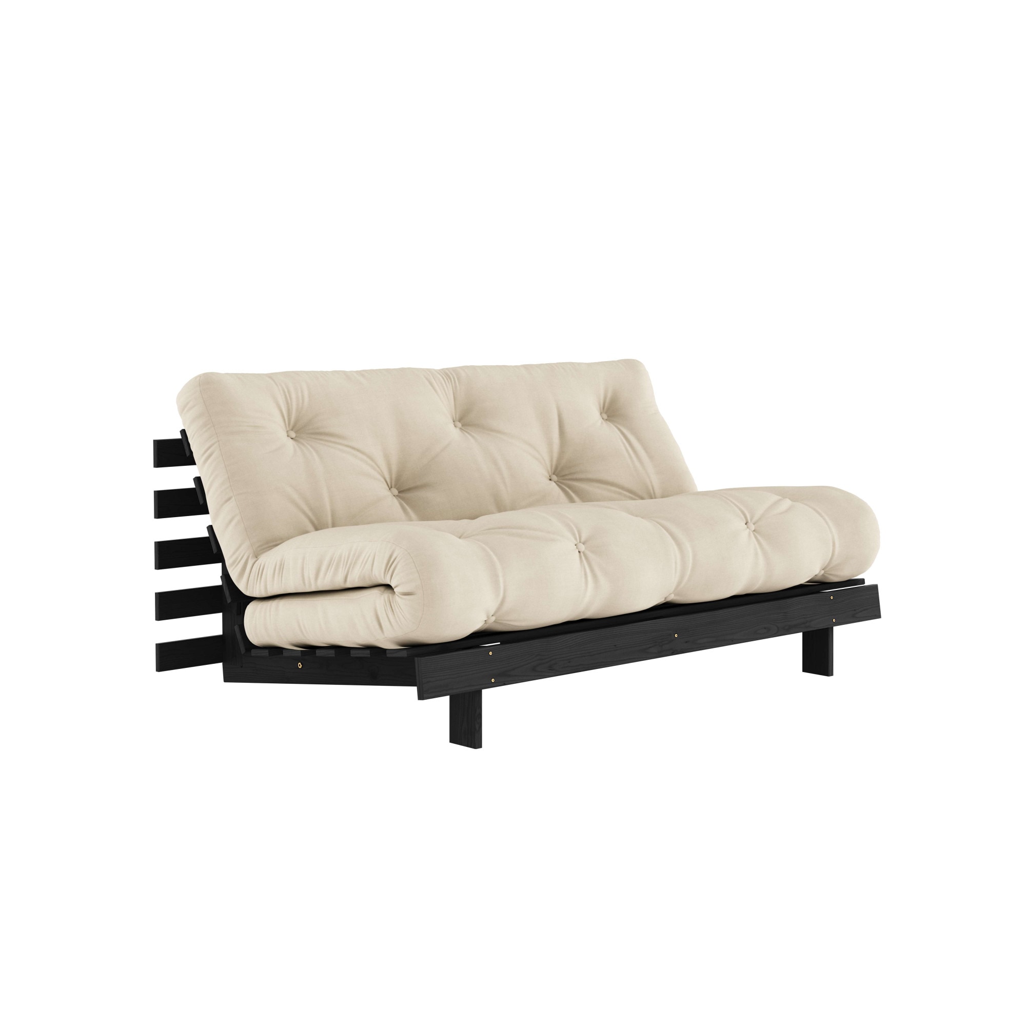 Karup Design Daybett "Roots Sofa Bed, Schlafsofa, Bettfunktion, FSC-Massivholz" Inkl. Futonmatratze, Made in Europe, langlebig, B: 140 oder 160 cm