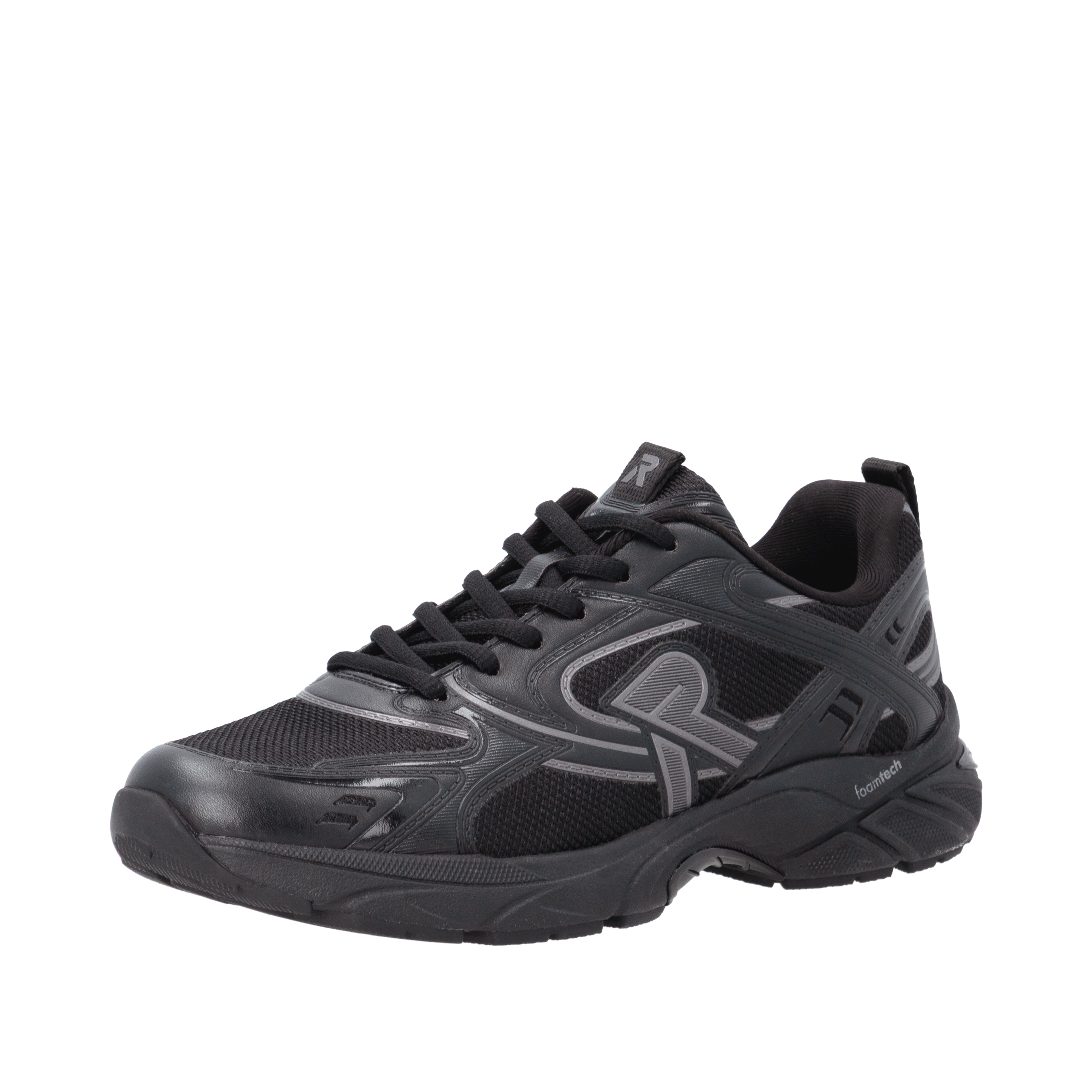 RIEKER Sport Keilsneaker Plateau, Freizeitschuh, Halbschuh mit Kontrastbesätzen
