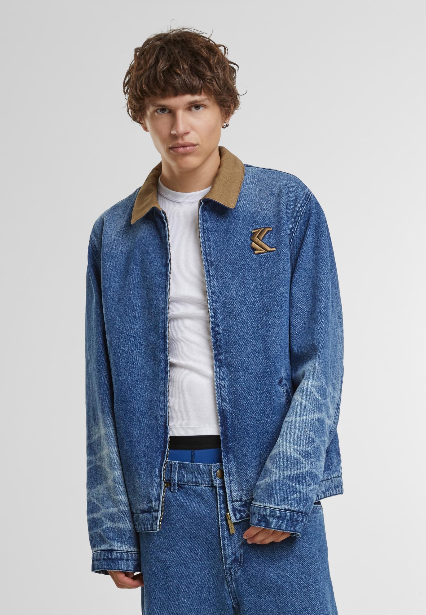 Karl Kani Jeansjacke »Karl Kani Karl Kani Og Washed Denim Jacket«, (1 St.), ohne Kapuze