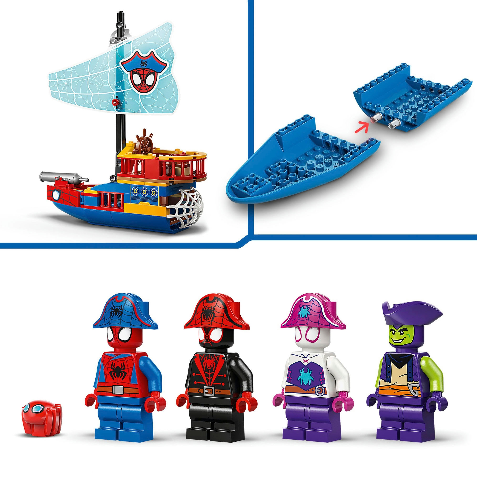 LEGO® Konstruktionsspielsteine »Piratenschiff von Spideys Team (11208), LEGO Spidey« Made in Europe