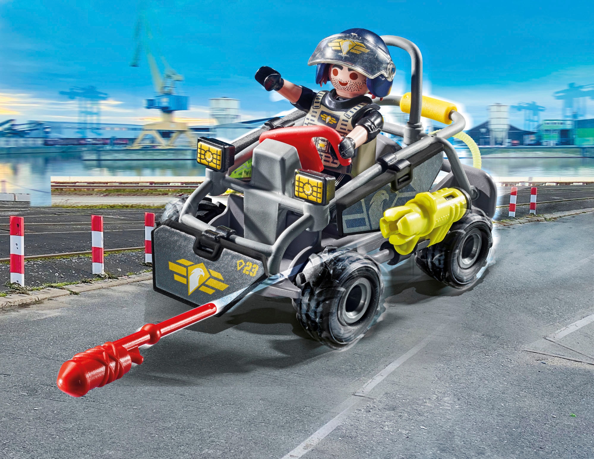 Playmobil® Konstruktions-Spielset »SWAT-Multi-Terrain-Quad (71147), My Action Heroes«, (59 St.), Made in Europe