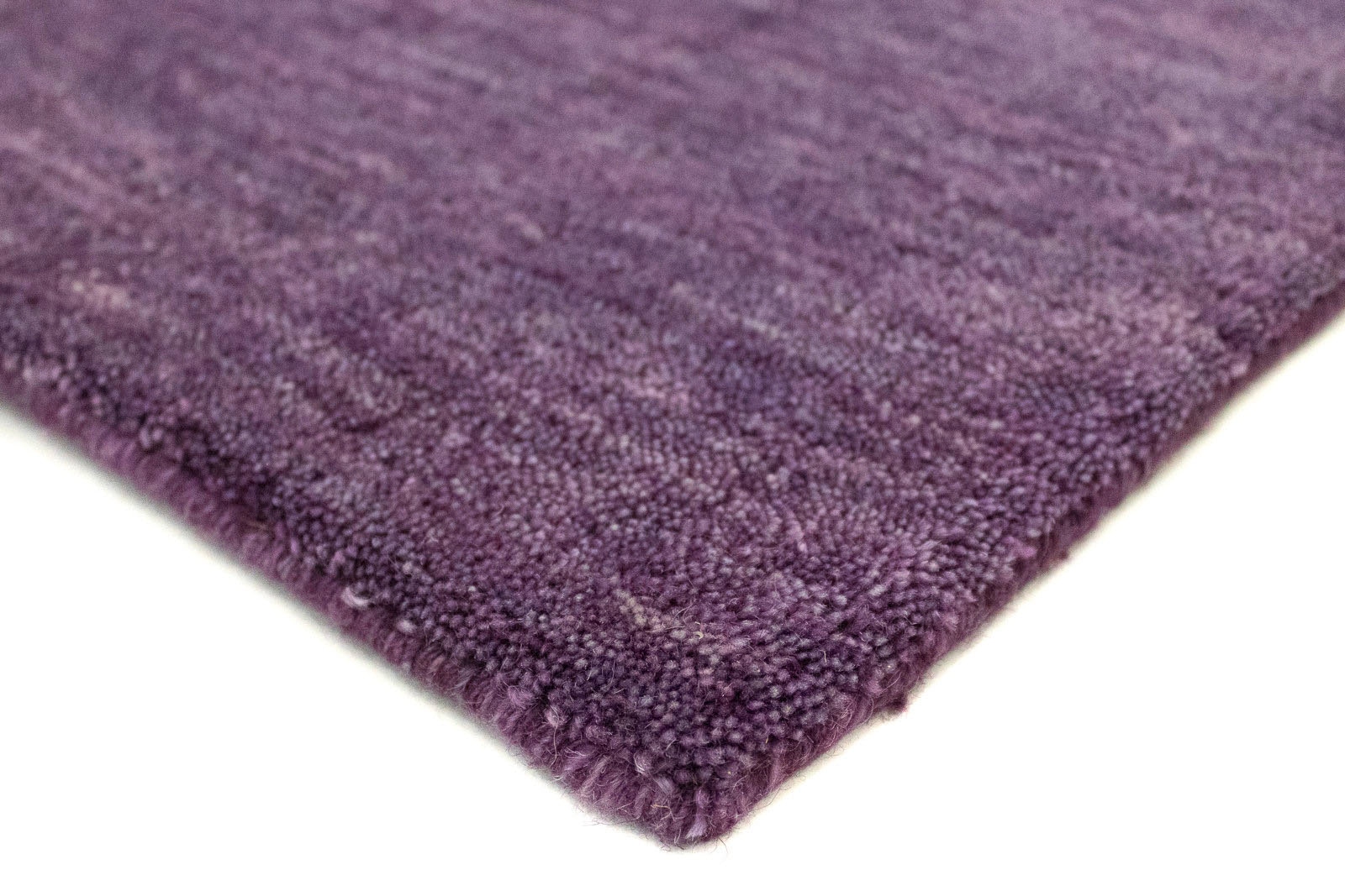 morgenland Wollteppich »Uni - Gabbeh Teppich - Softy«, rechteckig, 1,6 mm Höhe, Gabbeh Optik, Uni Farben, reine Wolle, sehr weicher Flor, Wohnzimmer