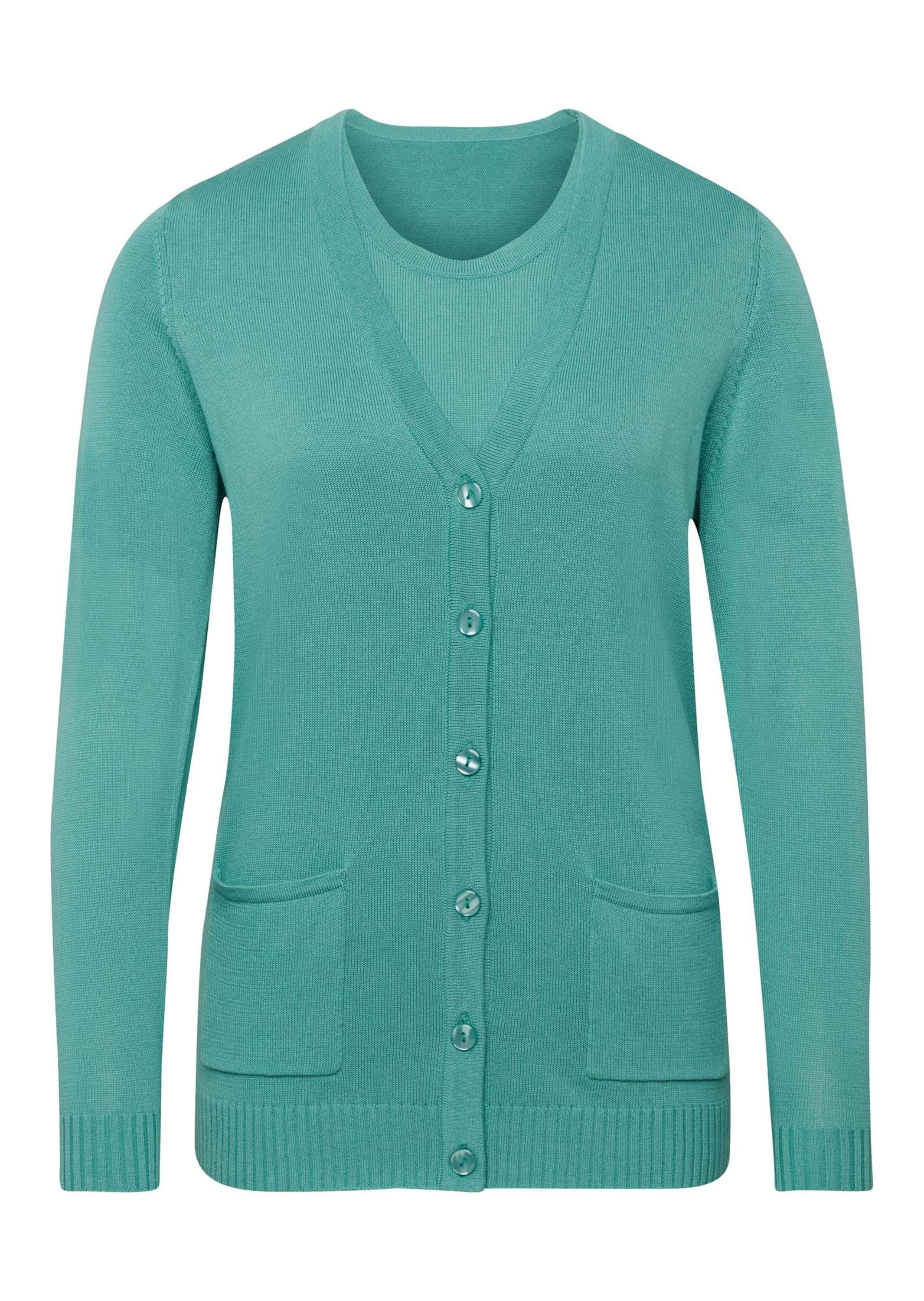 GOLDNER Strickpullover "Klassisches Stricktwinset" Pulli und Jacke im Set - günstig online kaufen