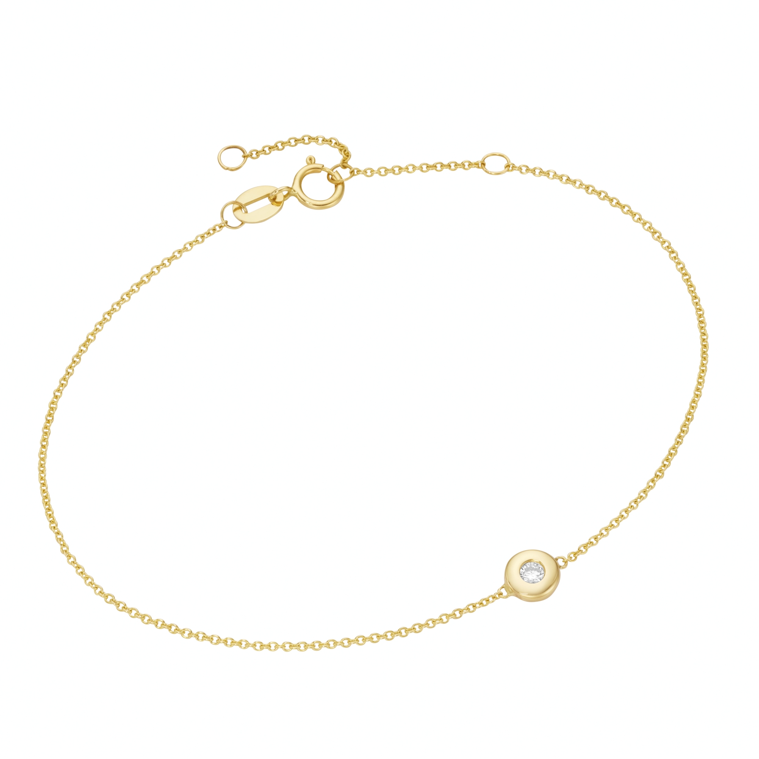 mit BAUR Merano online linsenförmige 585« Ankerkette Luigi Zwischenteilen, Armband | »Armband kaufen Gold