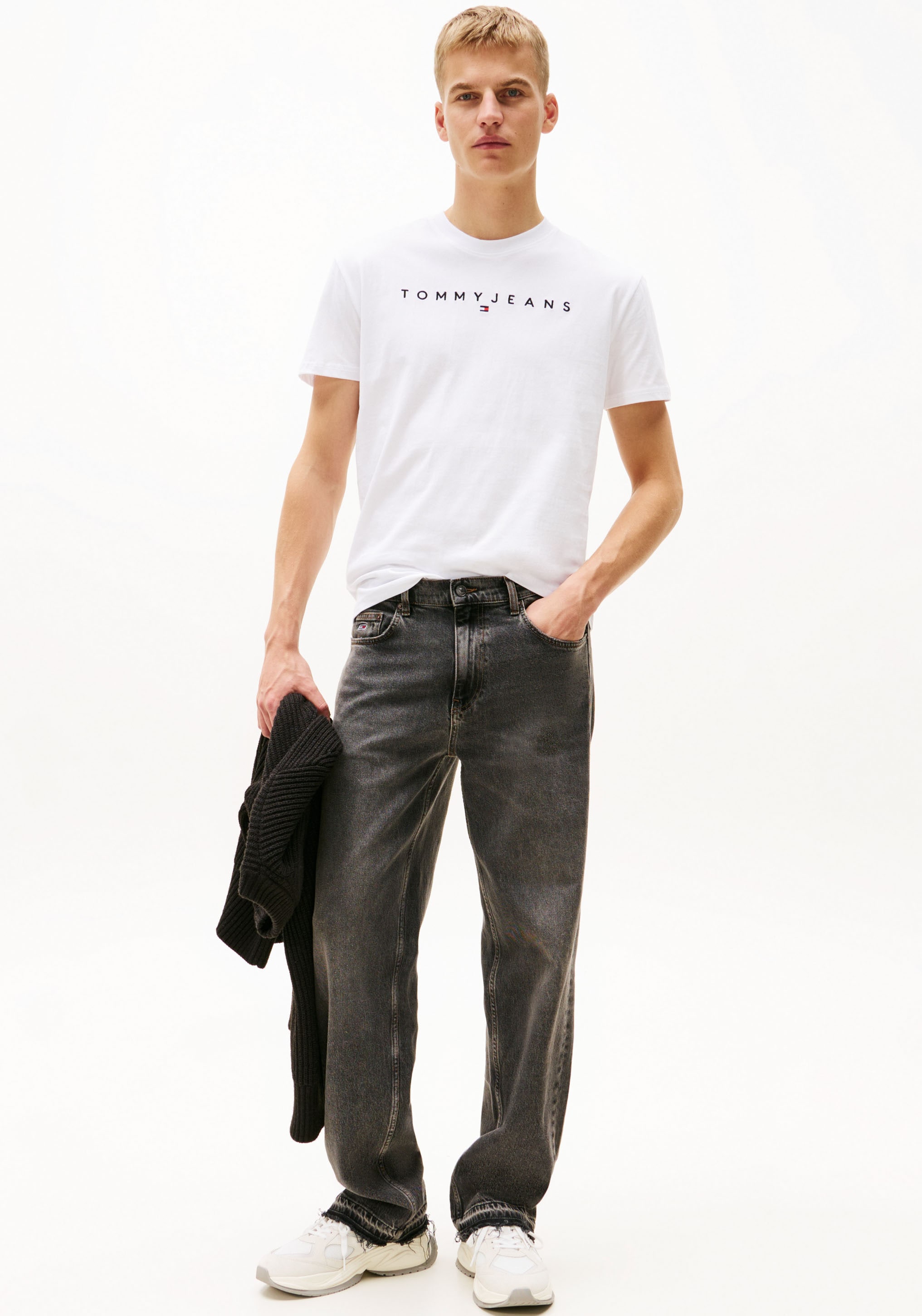 Tommy Jeans T-Shirt »TJM REG LINEAR LOGO TEE EXT«