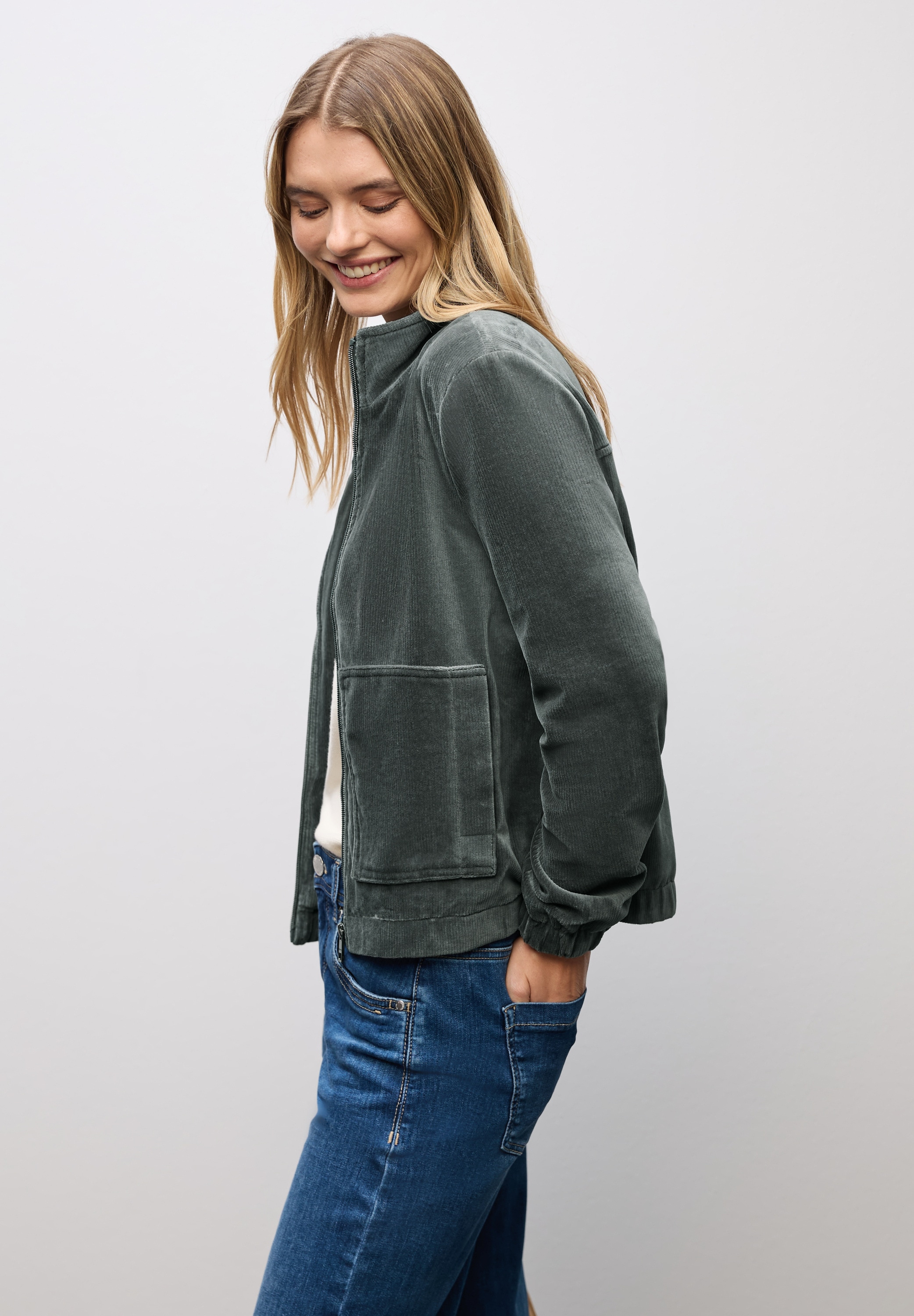 STREET ONE Cordjacke, ohne Kapuze, im soften Baumwoll-Mix günstig online kaufen