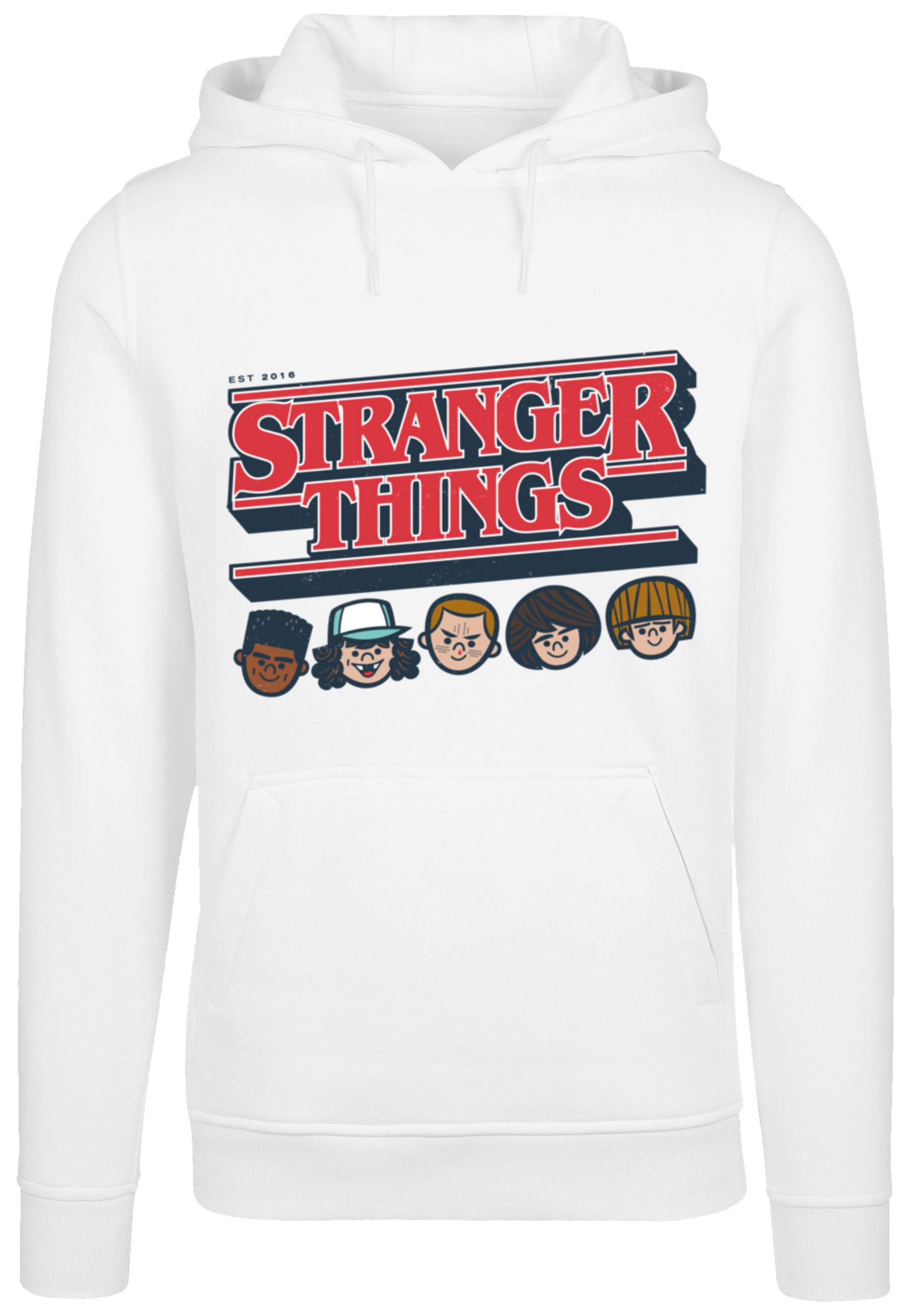 F4NT4STIC Kapuzenpullover »Stranger Things Caricature Logo Netflix TV Series«, Premium Qualität