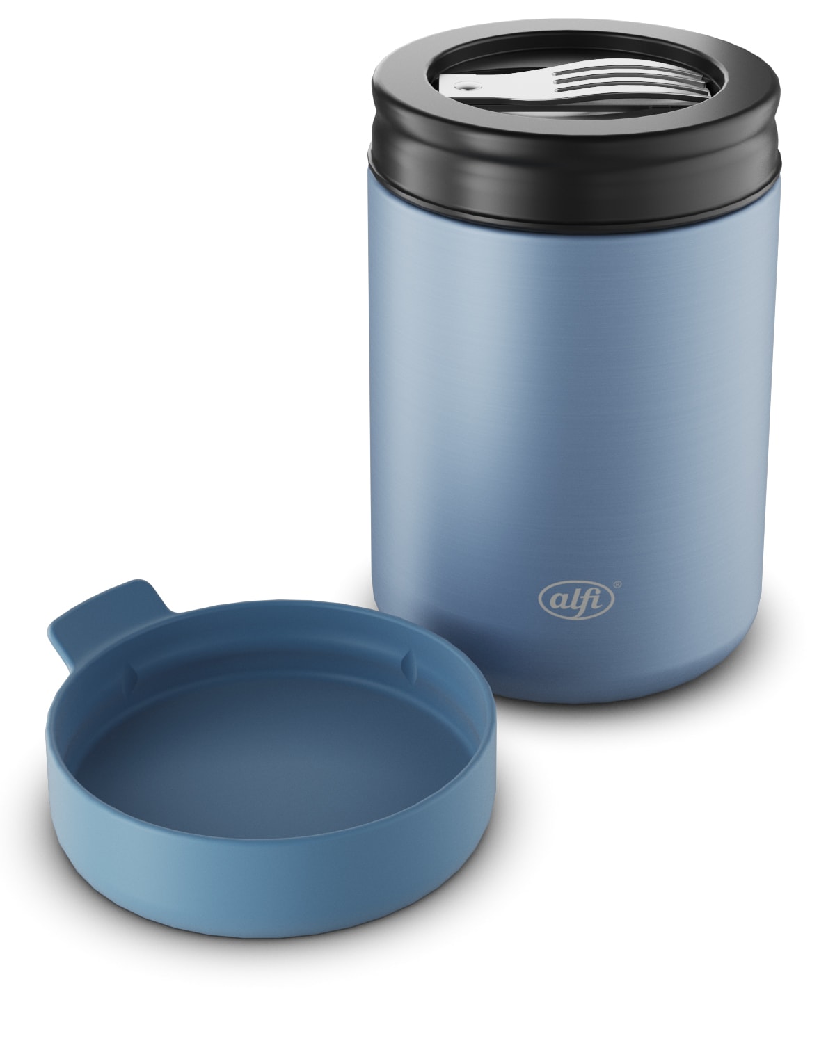 Alfi Thermobehälter »ISO FOOD MUG, Thermobehälter für Essen, spülmaschinenfest«, (1 tlg.), 0,35l, 5h heiß & 10h kalt, dicht & auslaufsicher, mit Göffel