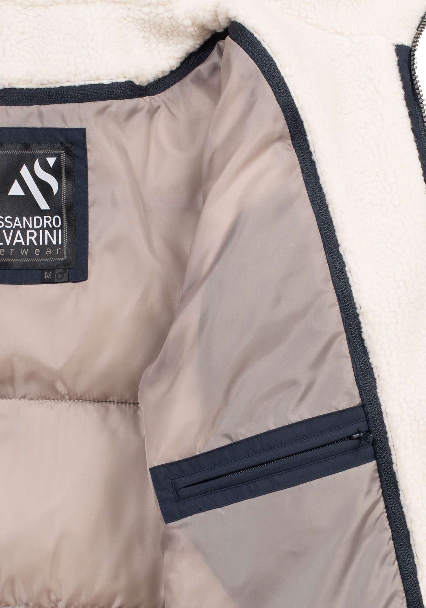 Alessandro Salvarini Winterjacke »ASFredii« mit abnehmbaren Teddy-Fleece-Innenlayer