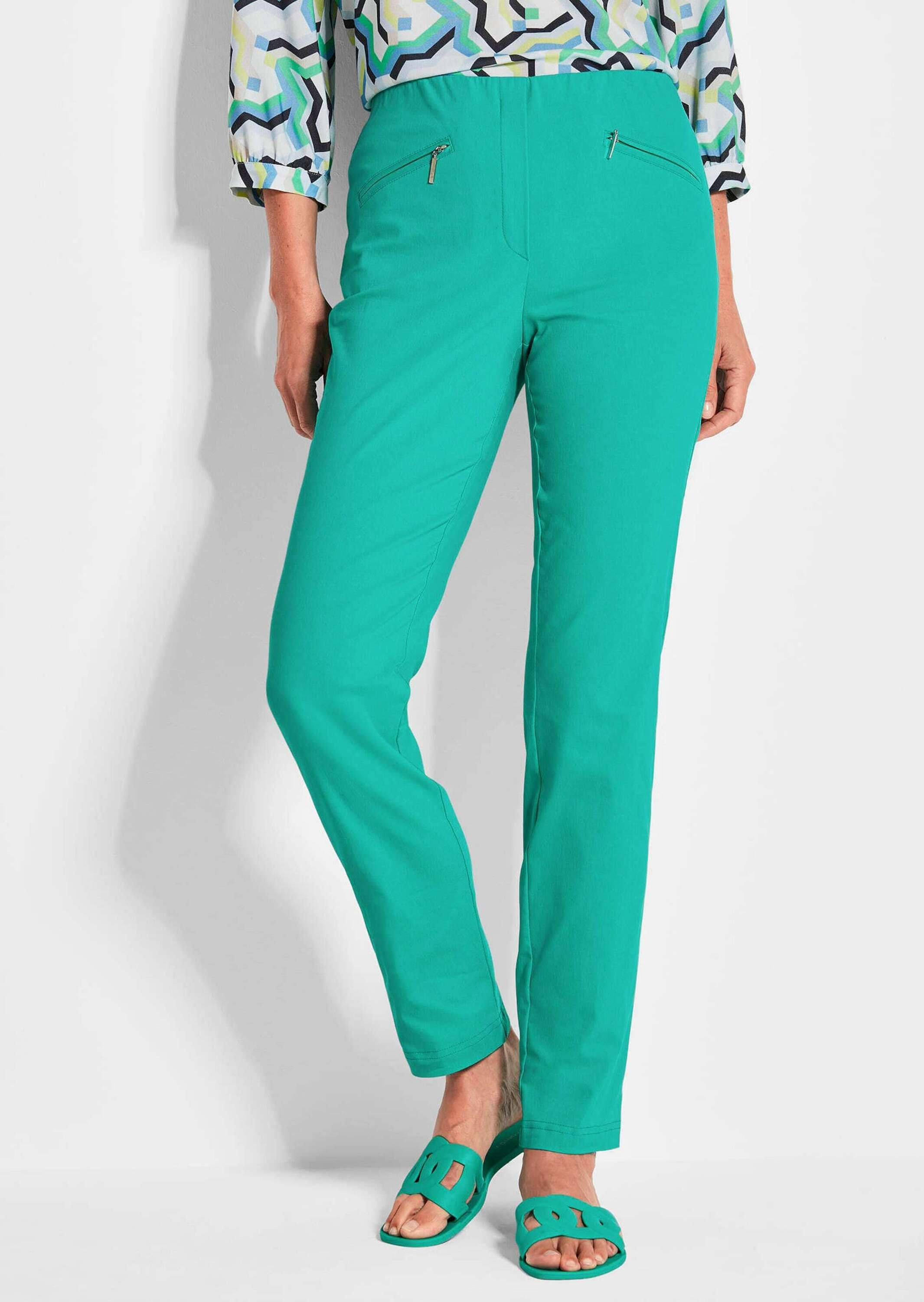 Goldner Louisa 2-in-1 Pull-on Trousers Green Size 50 2