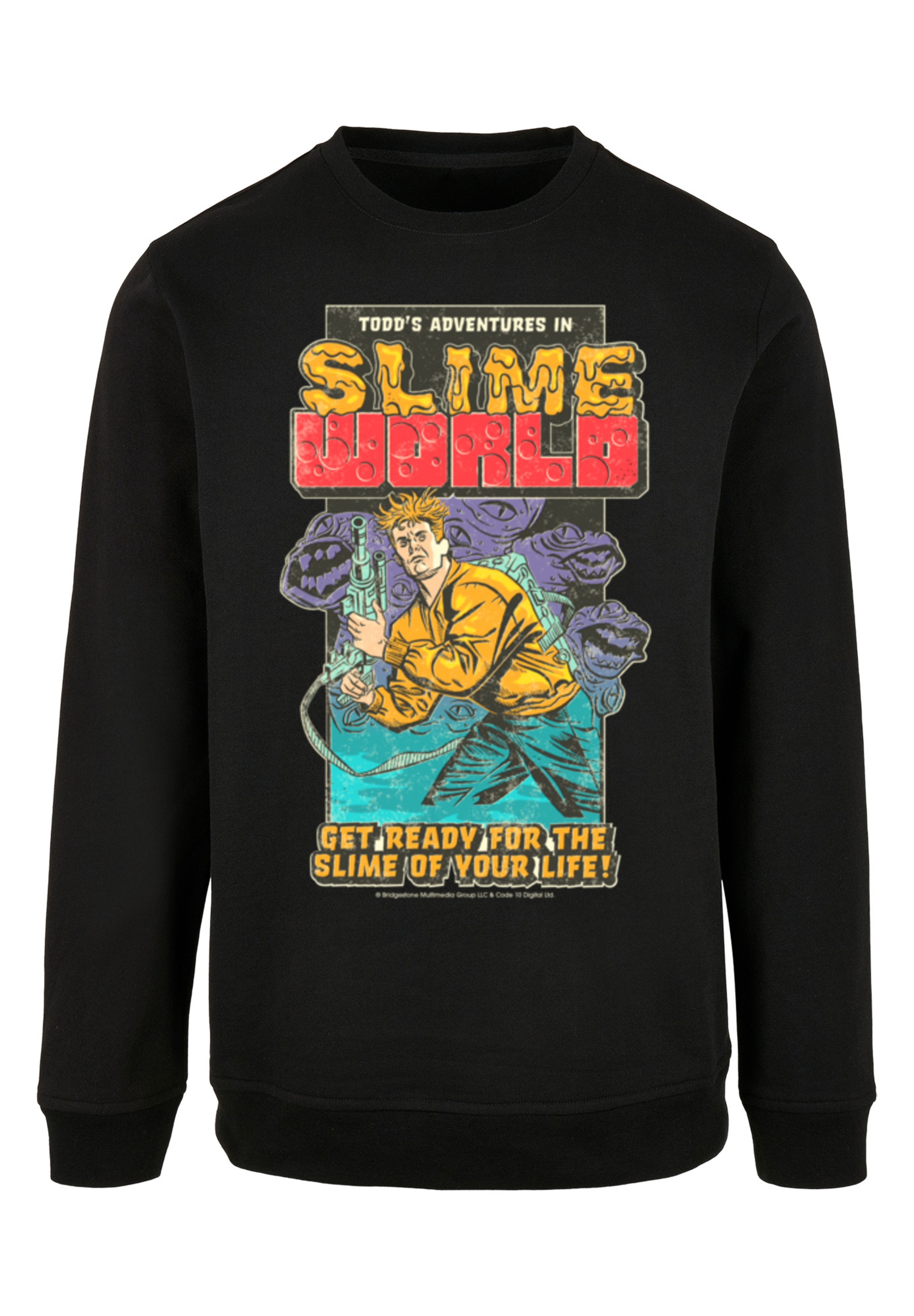 F4NT4STIC Kapuzenpullover »Retro Gaming Todd's Adventures In SlimeWorld«, Print