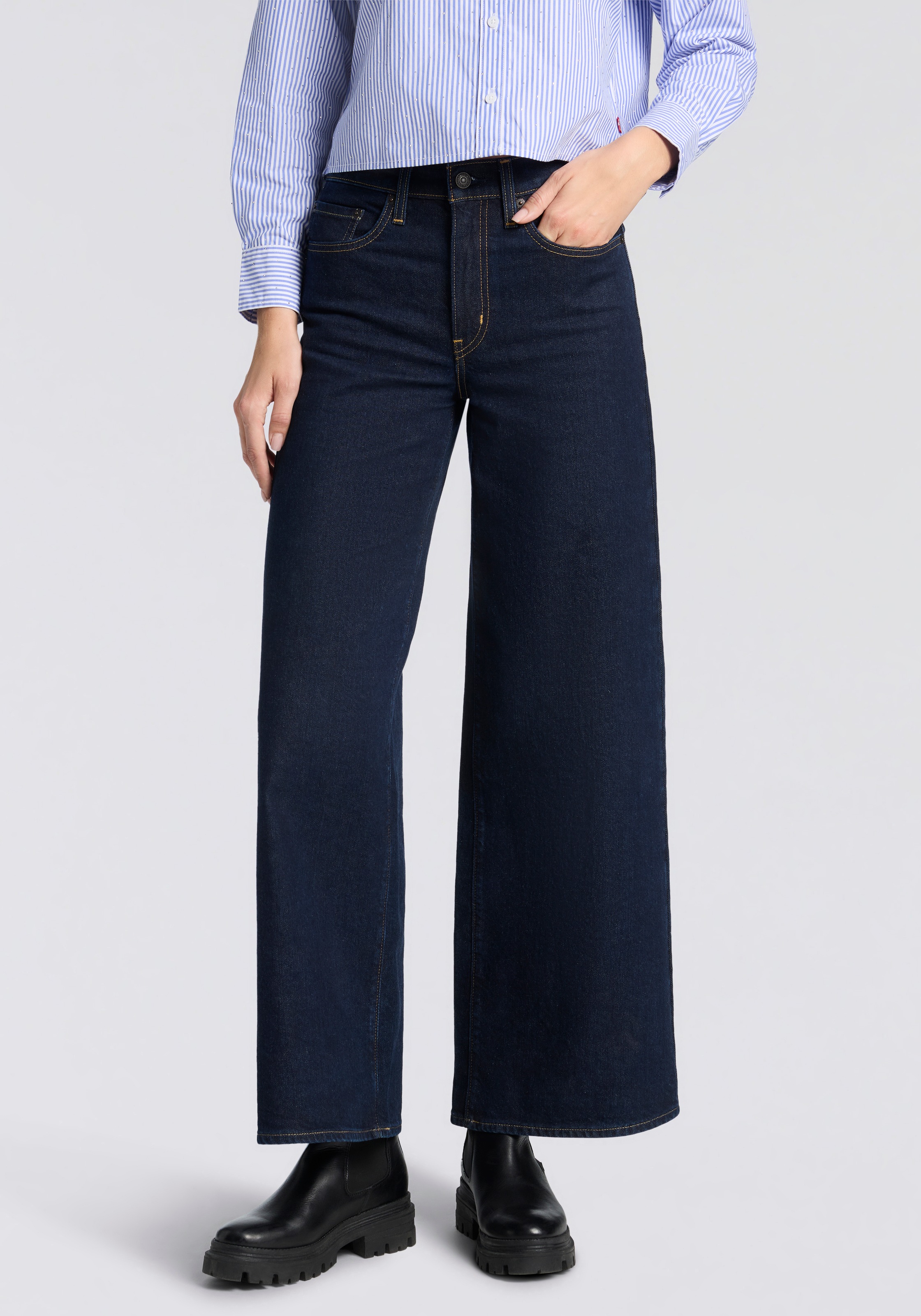Levis Schlagjeans "Levis 728 High-Rise Wide-Leg Jeans" weite Beinform günstig online kaufen