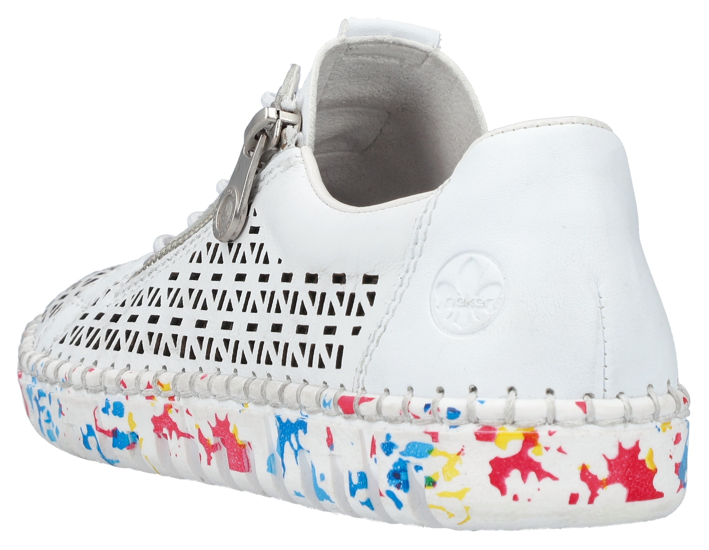Rieker Slip-On Sneaker, Halbschuh, Freizeitschuh, Schlupfschuh mit Gummizug