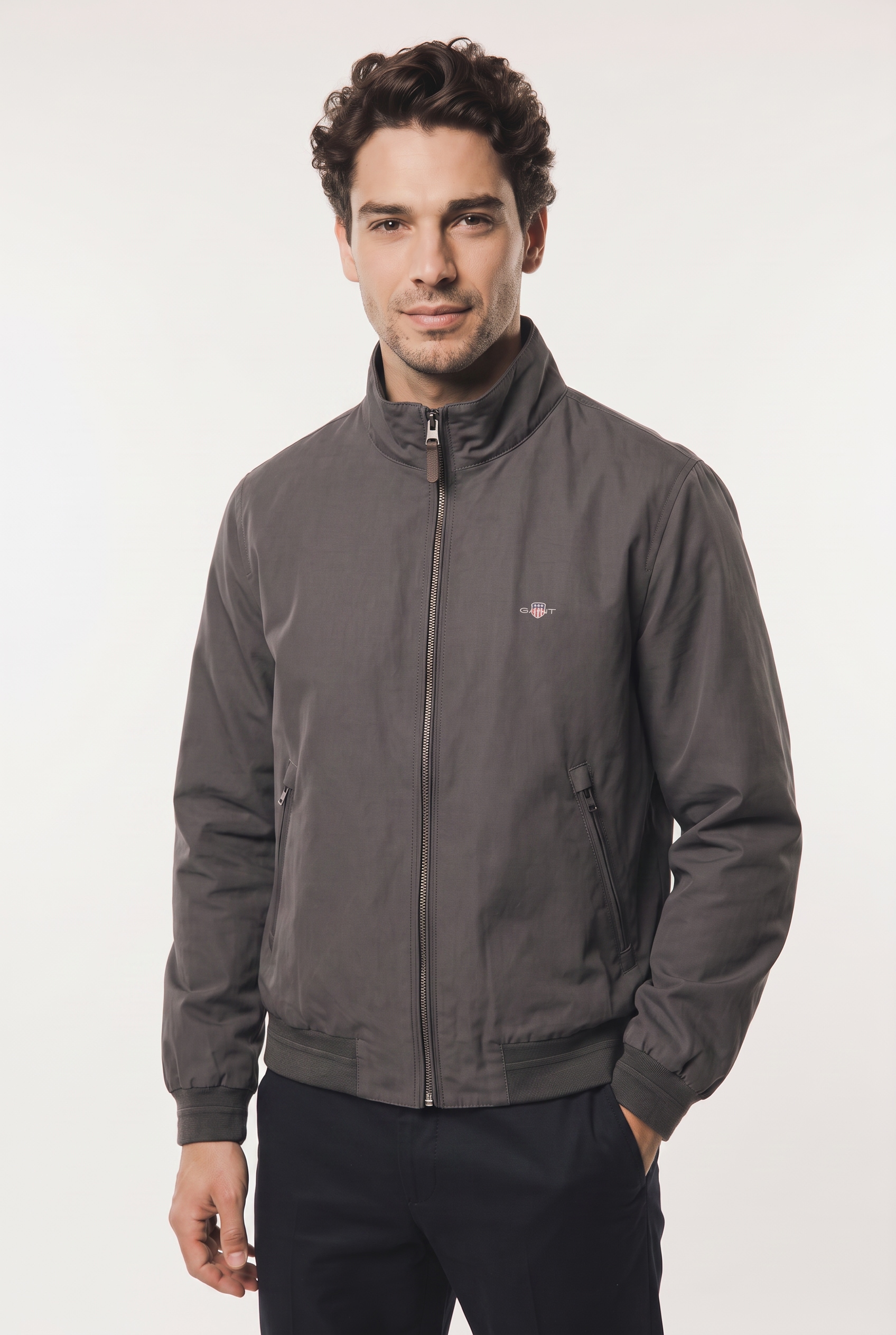 Gant Bomberjacke "HAMPSHIRE JACKET" ohne Kapuze Regular fit mit Reißverschlusstaschen