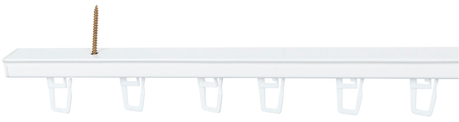 Thumbnail - SN DECO GROUP Gardinenschiene "Objektschiene RS" 1 läufig-läufig Fixmaß vorgebohrt, Aluminium, Innenlauf, Vorhangschiene