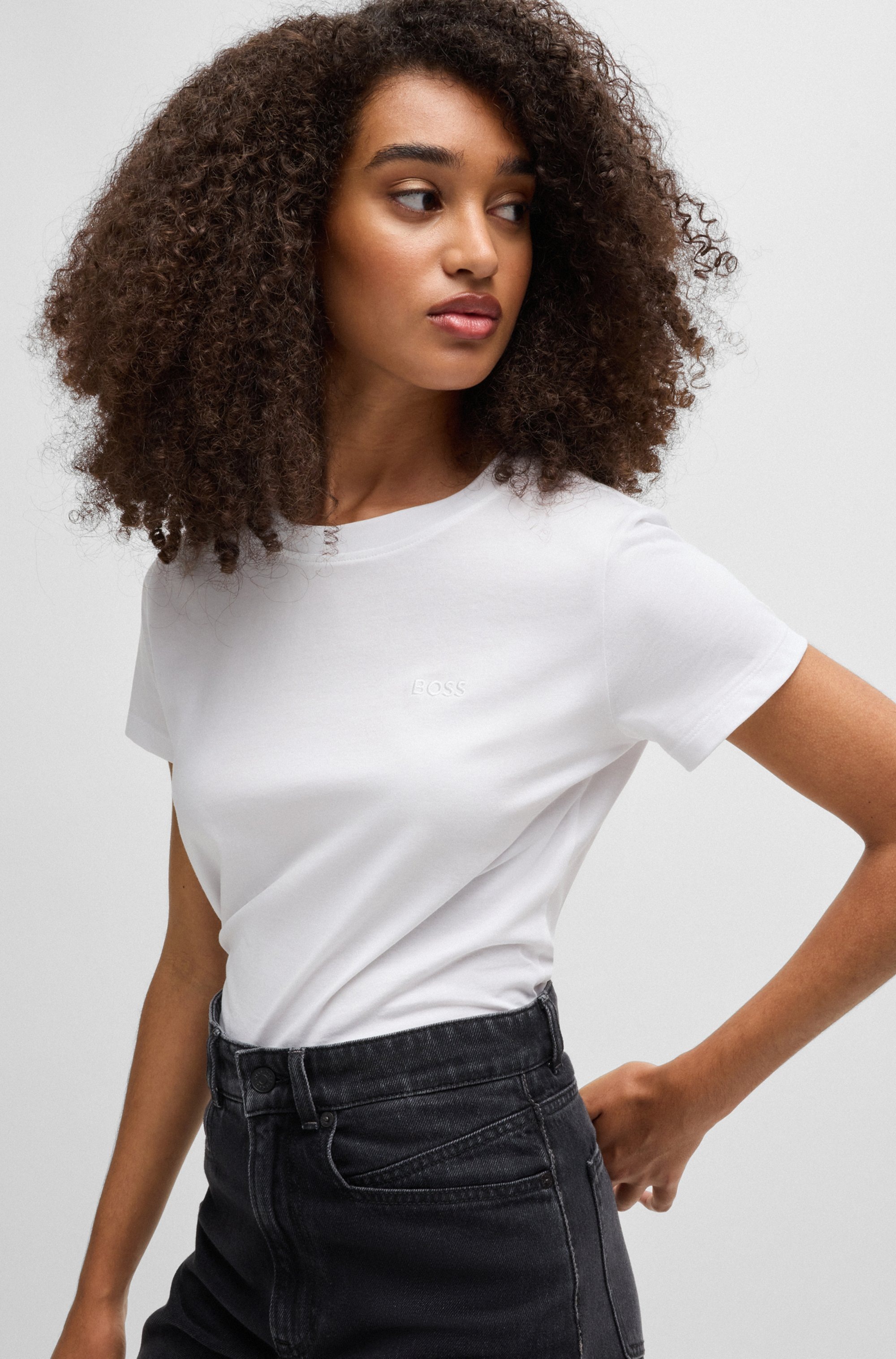 BOSS ORANGE T-Shirt "Esogo Premium Damenmode", mit Logo günstig online kaufen