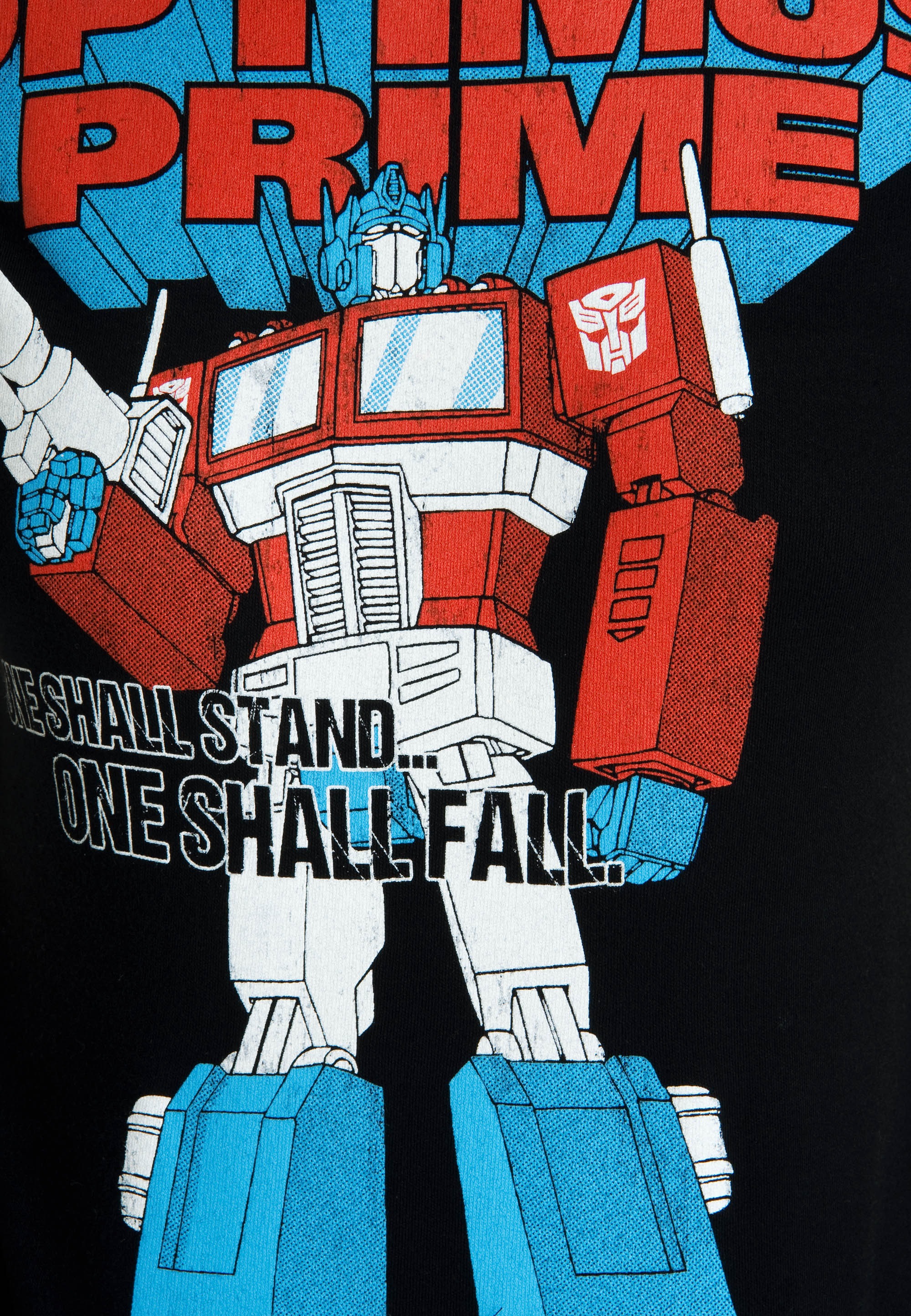 LOGOSHIRT T-Shirt »Optimus Prime - One Shall Stand«, mit lizenziertem Originaldesign
