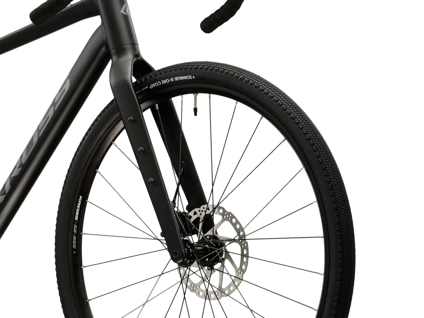 Kross Gravelbike »KROSS Gravelbike Esker 1.0 28" schwarz 18 Gänge Gabel aus Carbon 2026« 18 Gang Kettenschaltung Carbon aus Gabel