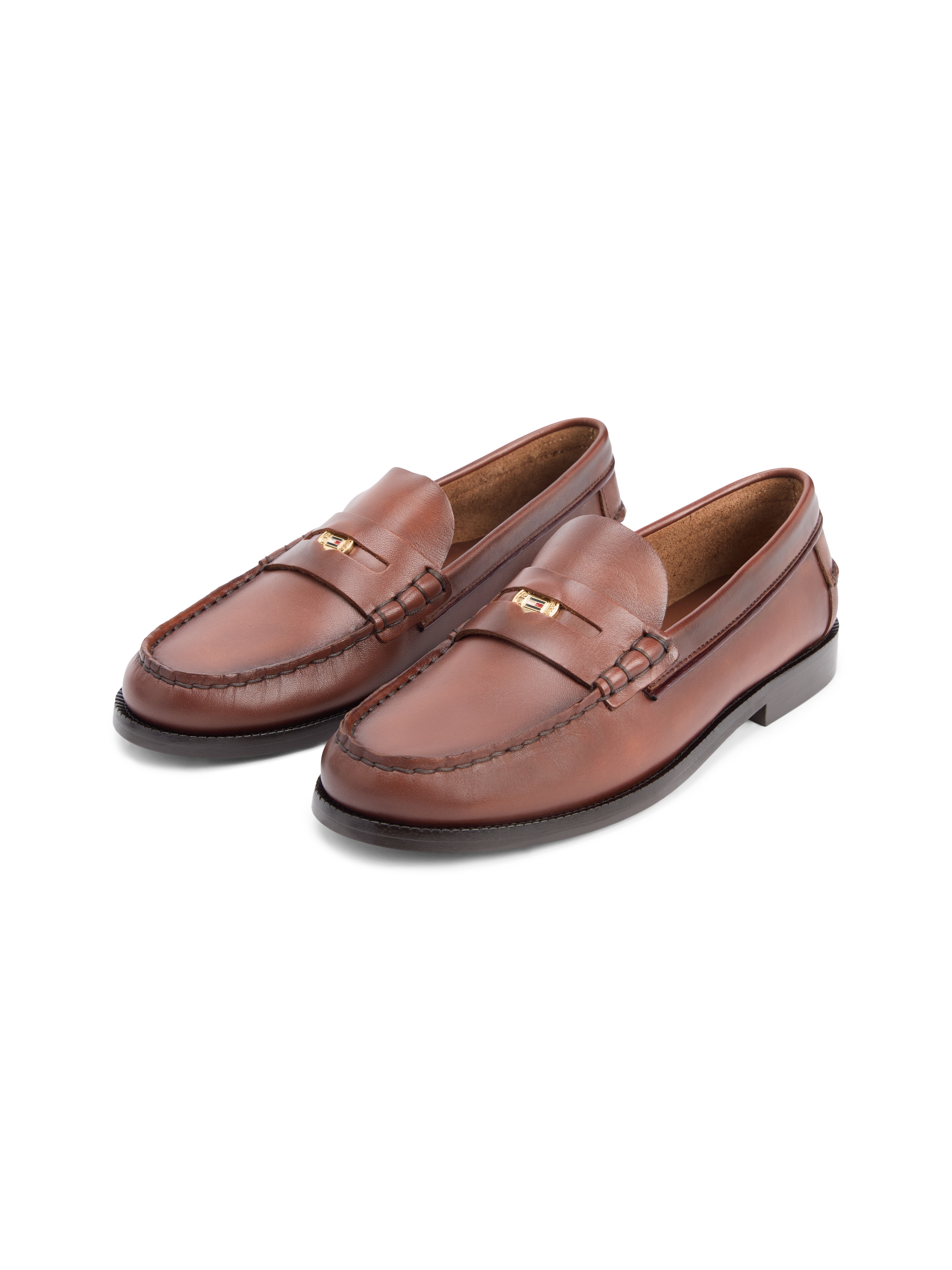 Tommy Hilfiger Loafer "HILFIGER PENNY LOAFER SMOOTH LTH" Blockabsatz, Slipp günstig online kaufen