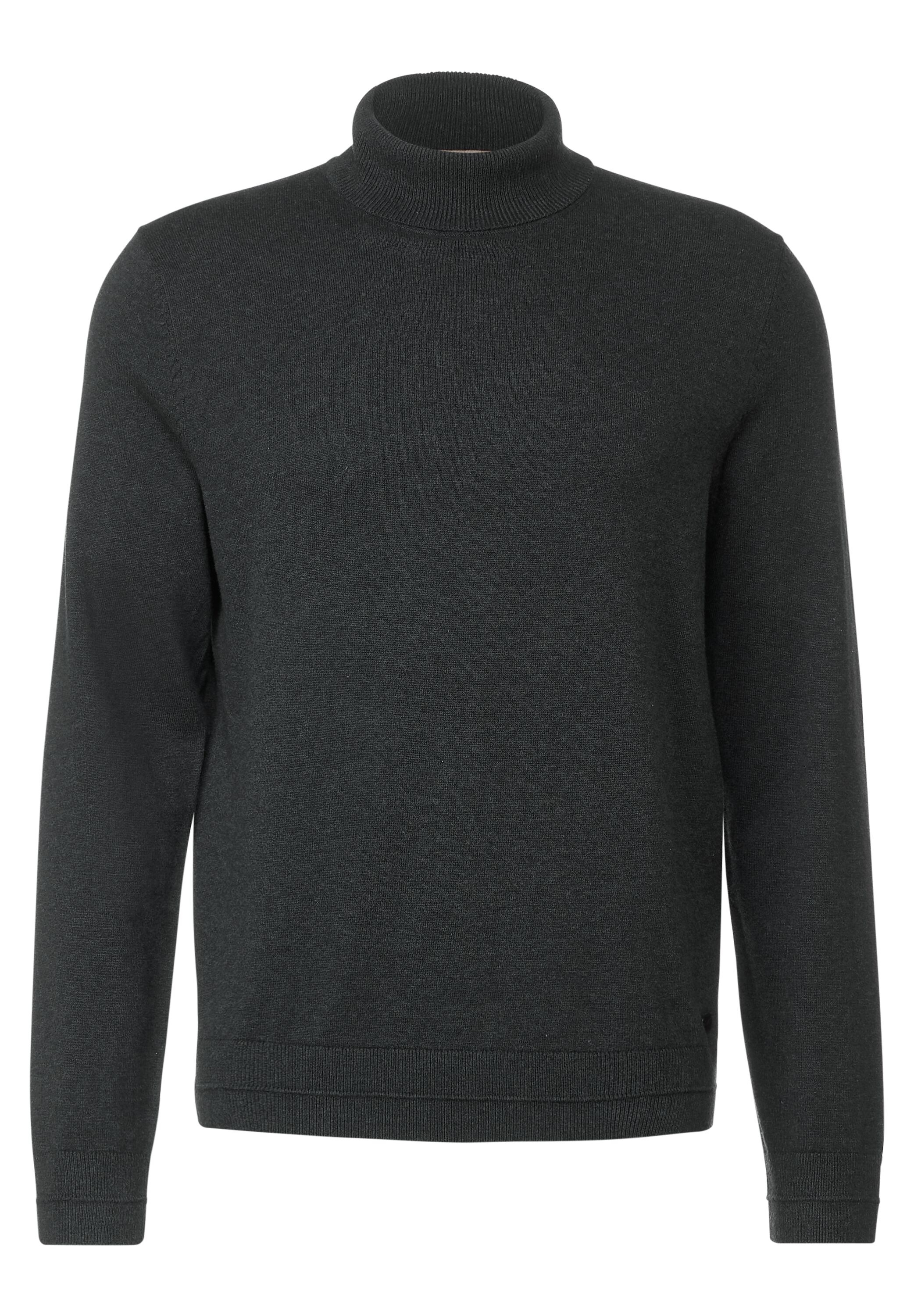 STREET ONE MEN Stehkragenpullover, in Melange Optik