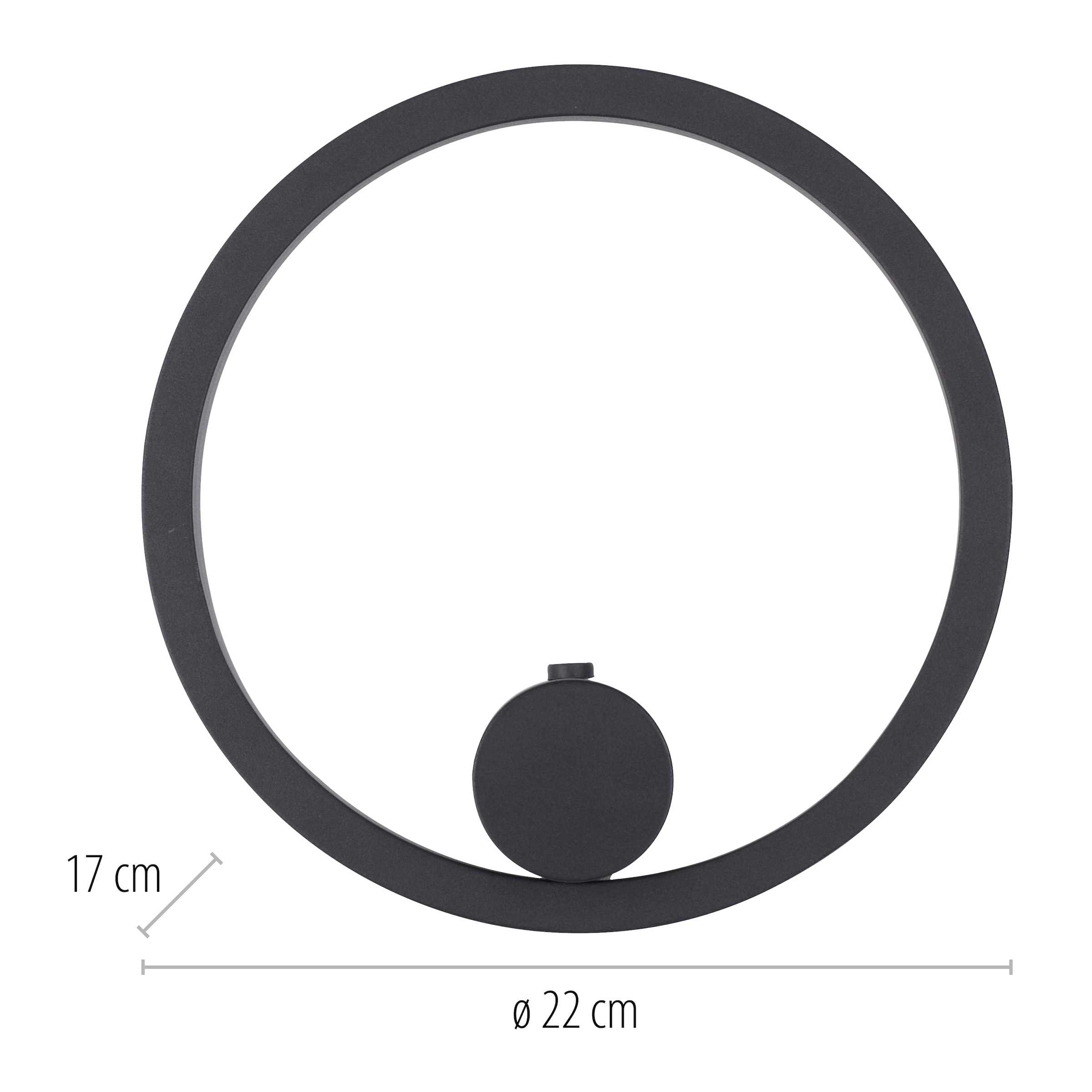 JUST LIGHT LED Wandleuchte »ARCHIE« LED-Board 1 Stk. Warmweiß Dimmbar, IR-FB, Memoryfunktion, USB-Kabel