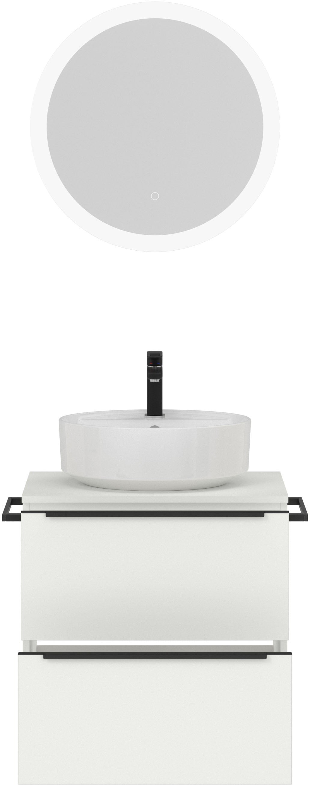 nobilia® Badmöbel-Set »Alvene« vormontiert, mit Soft-Close, 2 Stk. tlg.