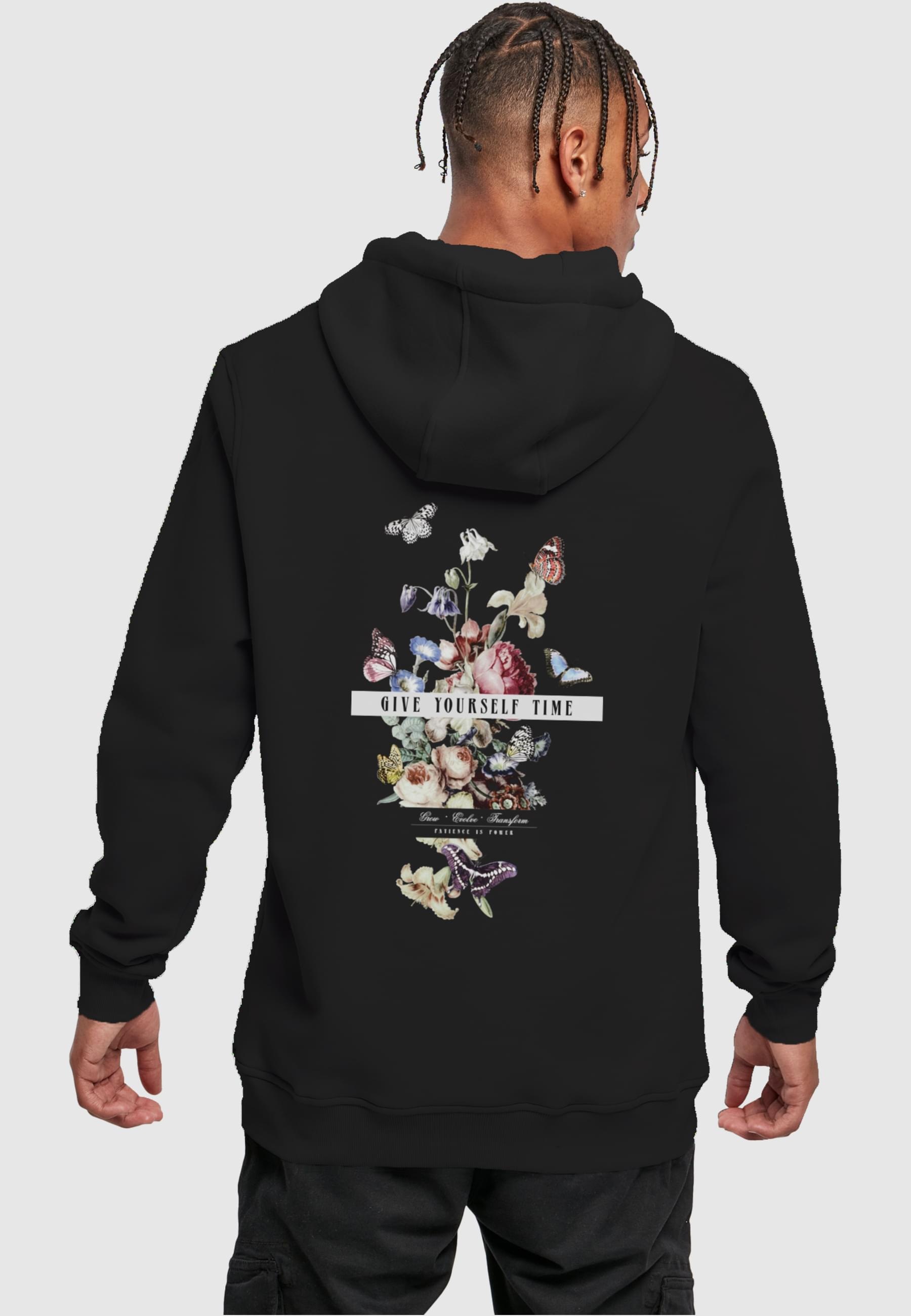 MisterTee Kapuzensweatshirt »MisterTee Herren Give Yourself Time Hoody«, (1 tlg.)
