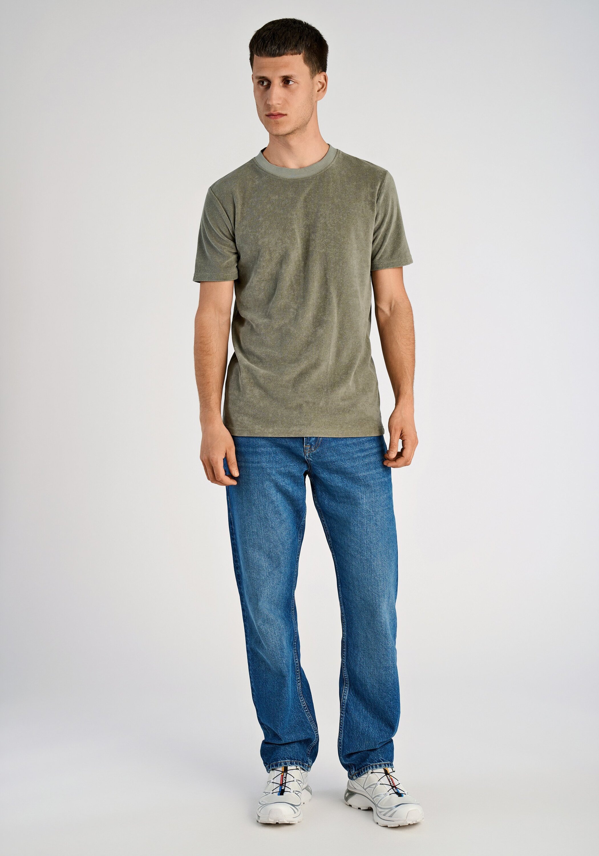 Lindbergh Relaxed Fit T-Shirt Lt Army L 3