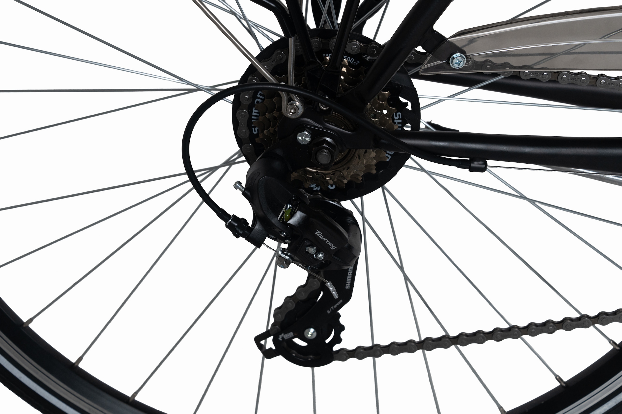 Dacapo Trekkingrad »DaCapo Trekkingrad Herren 28'' Montreal schwarz 21 Gänge RH 53 cm« 21 Gang Shimano Tourney Schaltwerk Kettenschaltung 53, 