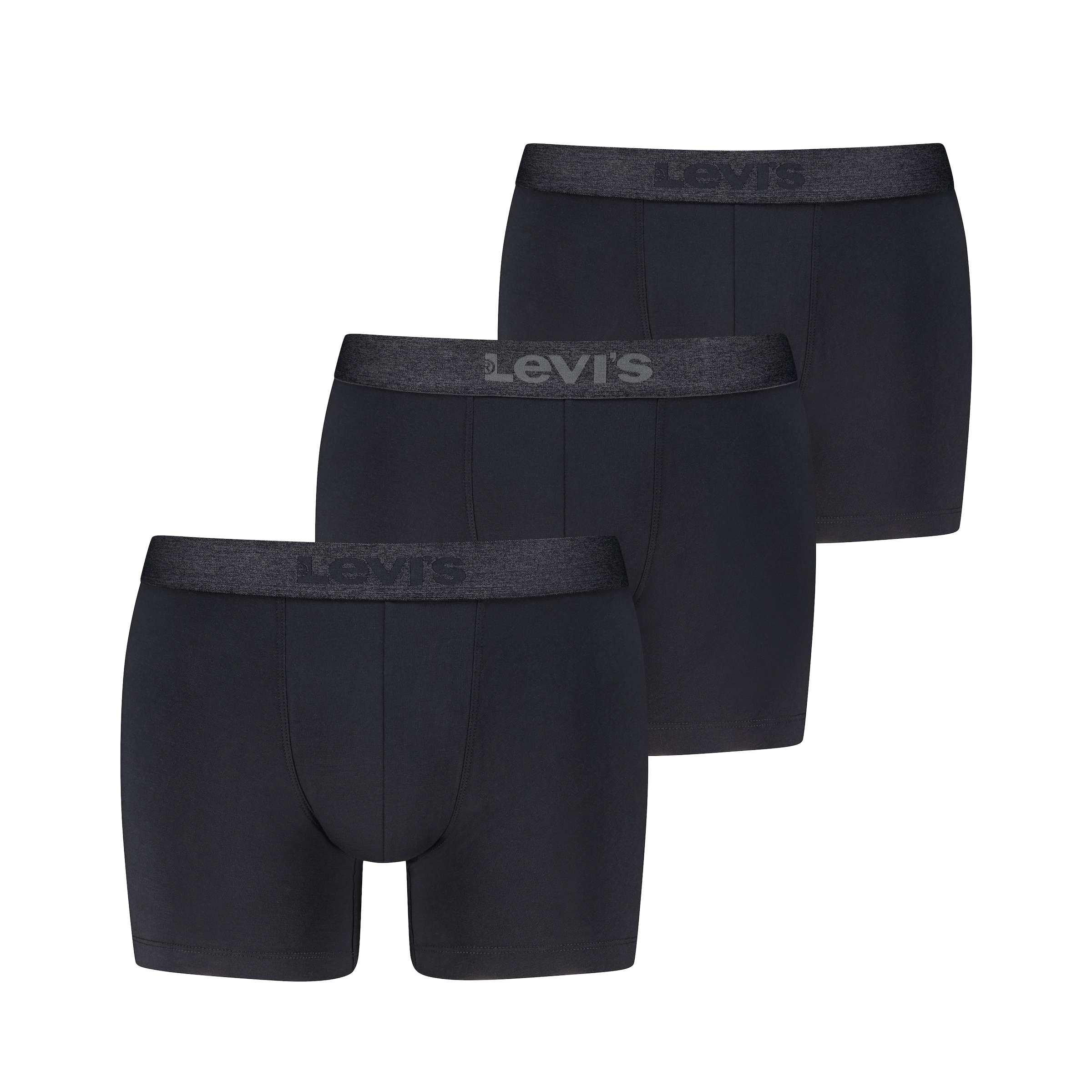 Levis Boxer "LEVIS MEN MEL WB BOXER BRIEF" ohne Eingriff, tonaler Logobund, elastisch, Cotton-Mix